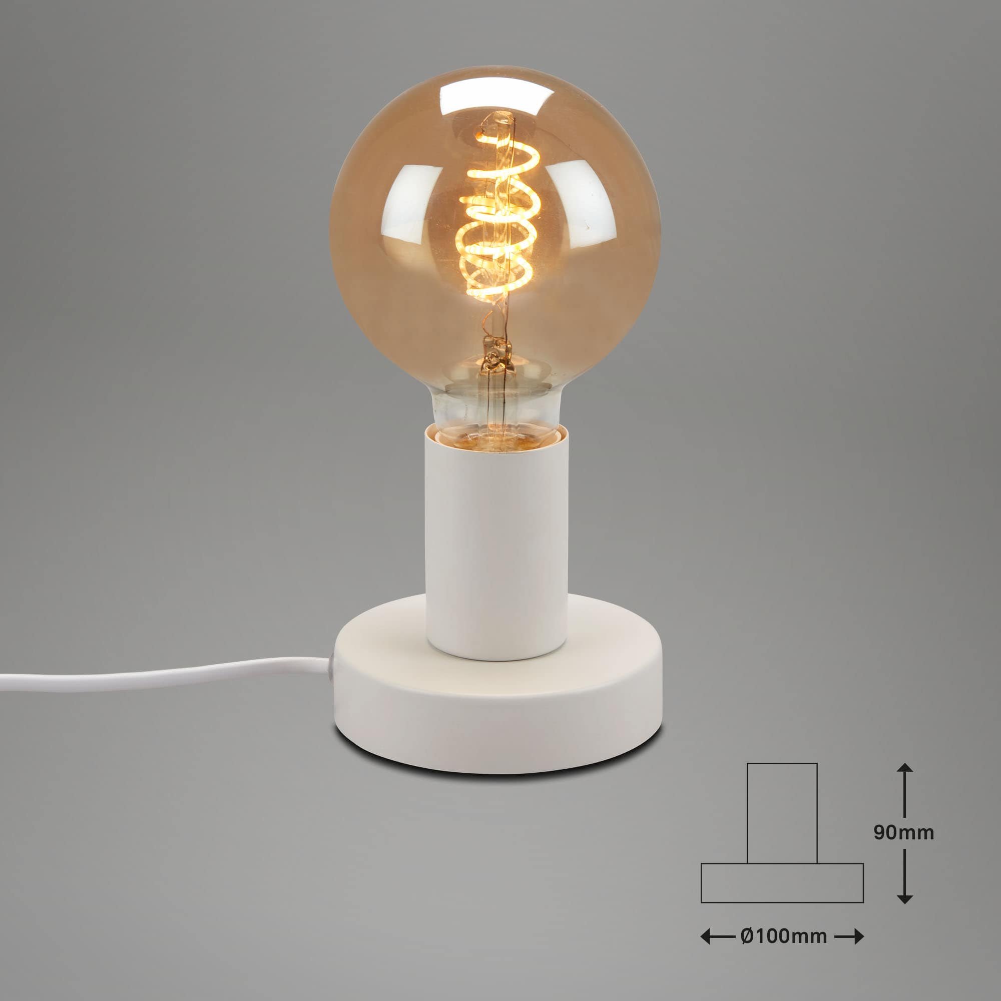 BRILO 7023-016 Stolní lampa, pr. 10 cm, max. 10 W, bílé - BRILO (obrázek 6)
