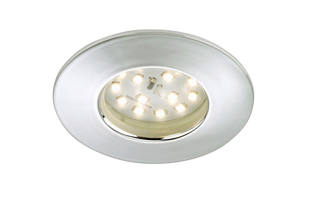 BRI 7204-018 LED vestavné svítidlo, pr. 7,5 cm, chrom - BRILONER