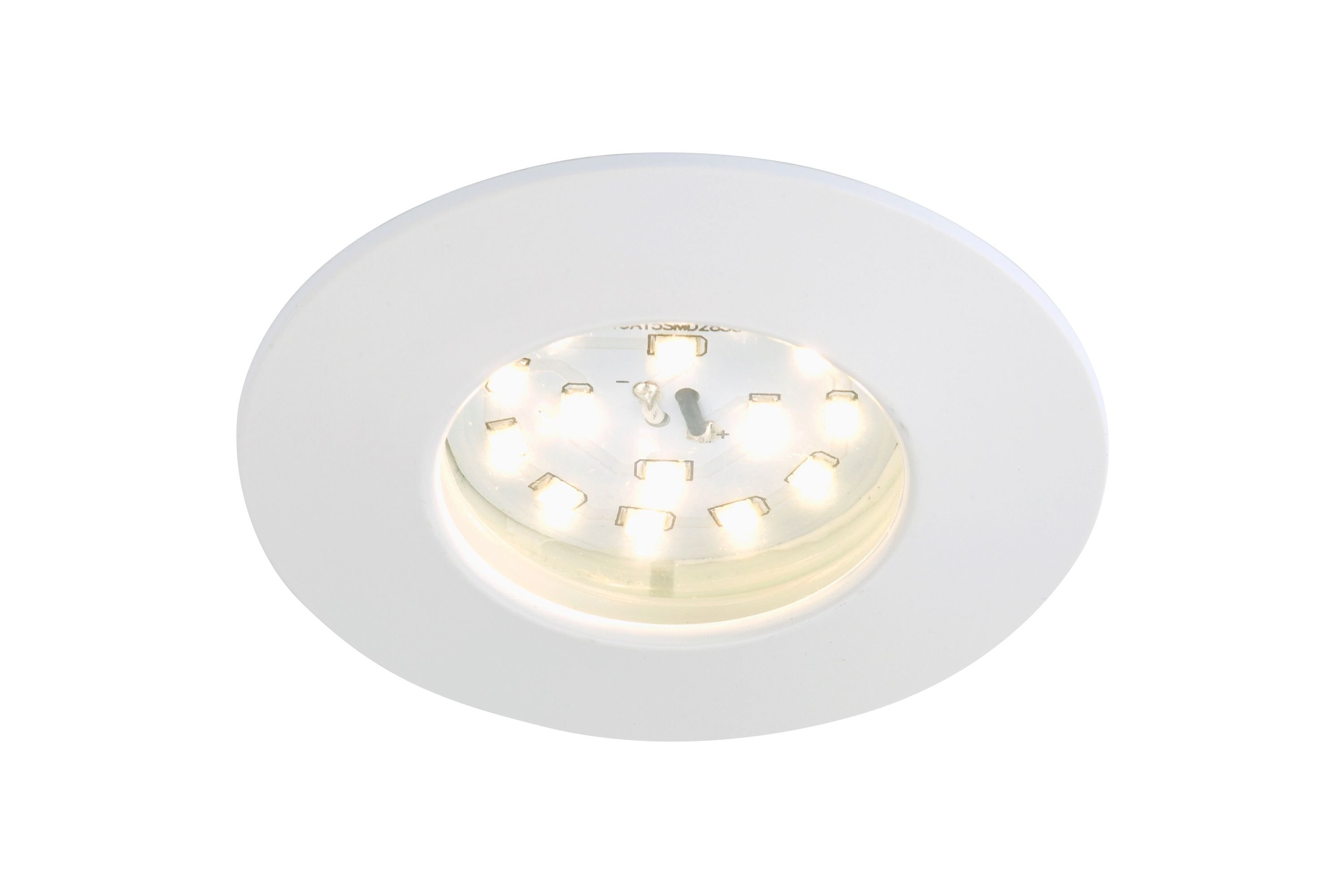 Levně BRI 7204-016 LED vestavné svítidlo, pr. 7,5 cm, bílé - BRILONER