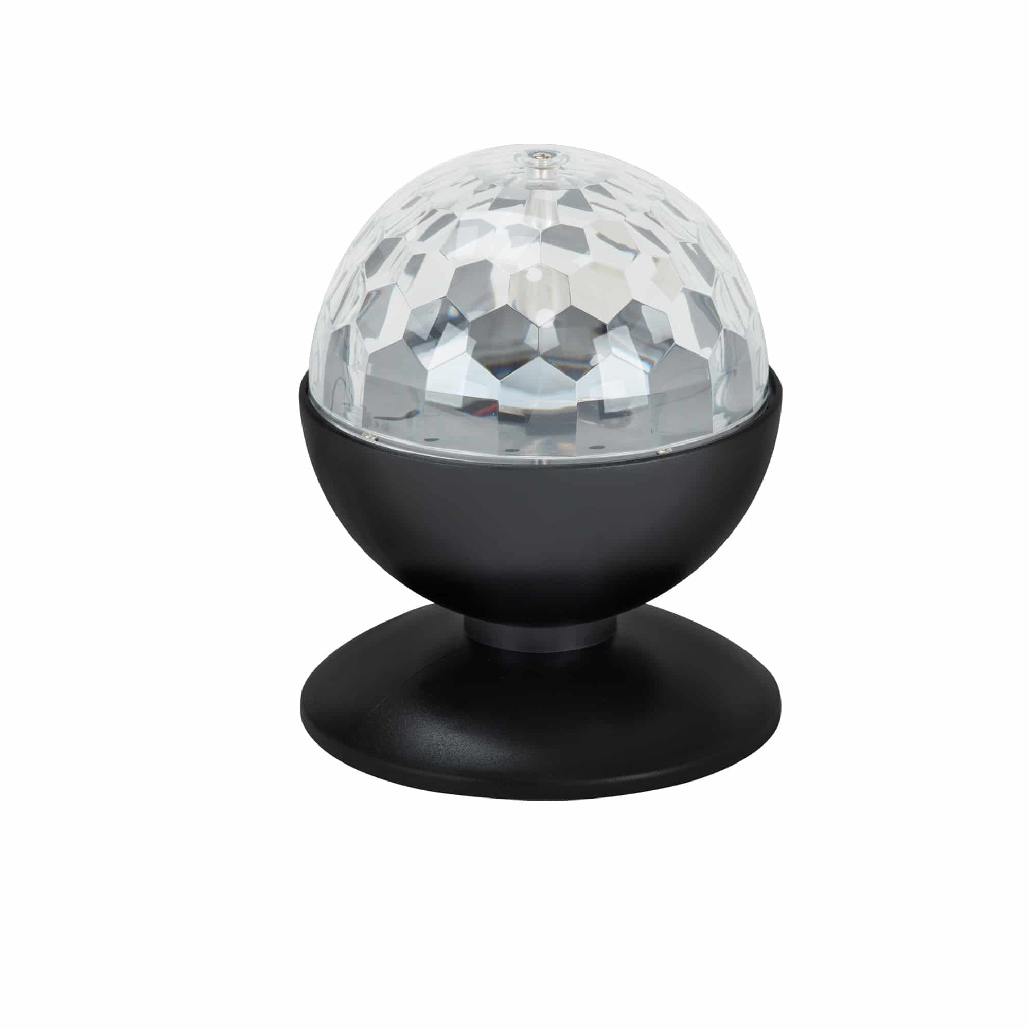 BRILO 7357-015 RGB LED stolní lampa, pr. 12,5 cm, 3 W, černá - BRILO