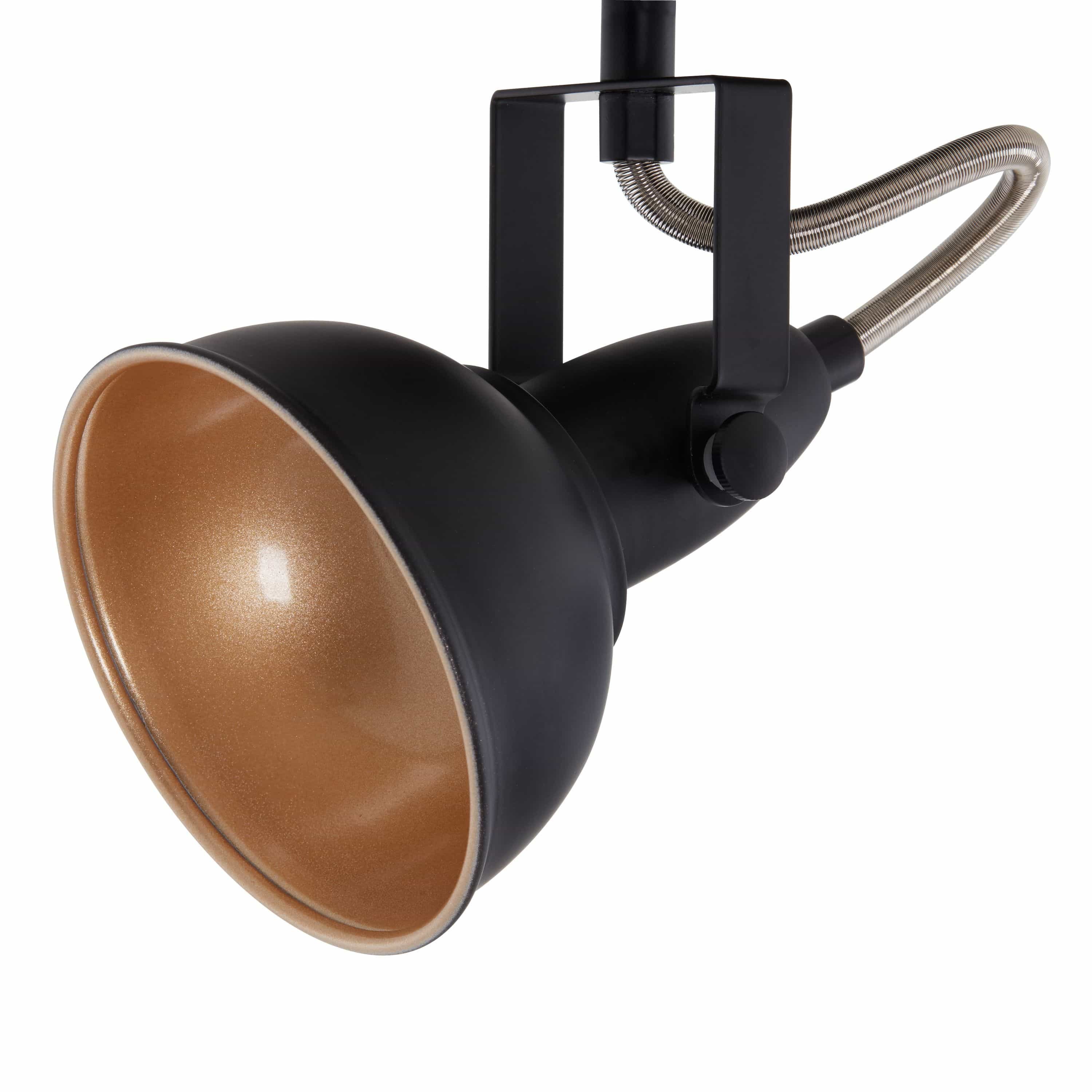 BRILO 2049-015 Bodové nástěnné a stropní svítidlo, pr. 10 cm, max. 40 W, černá-zlatá - BRILO (obrázek 4)