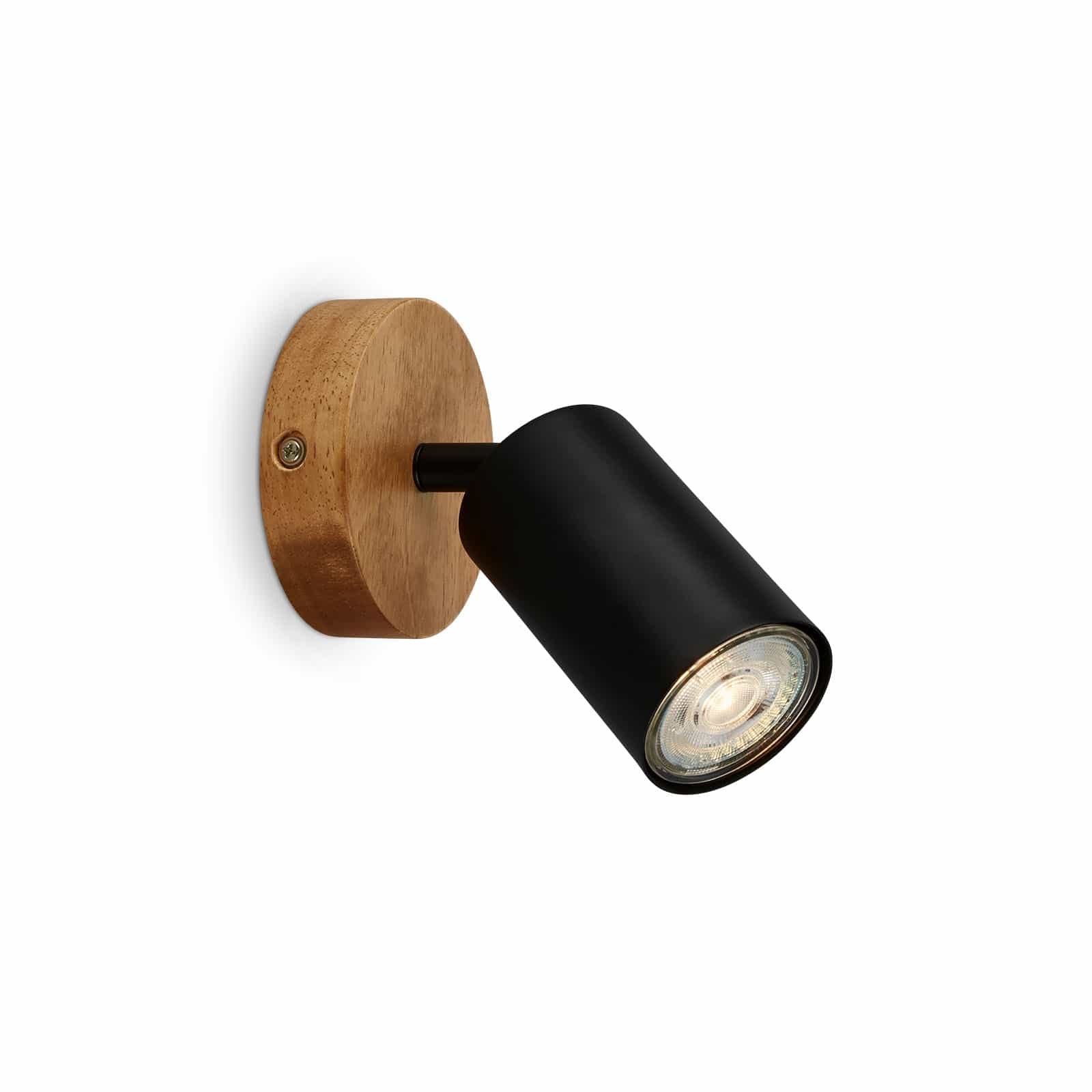 BRILO 2922-015 Bodové svítidlo pr. 9 cm 1xGU10 max. 9W černá - BRILO