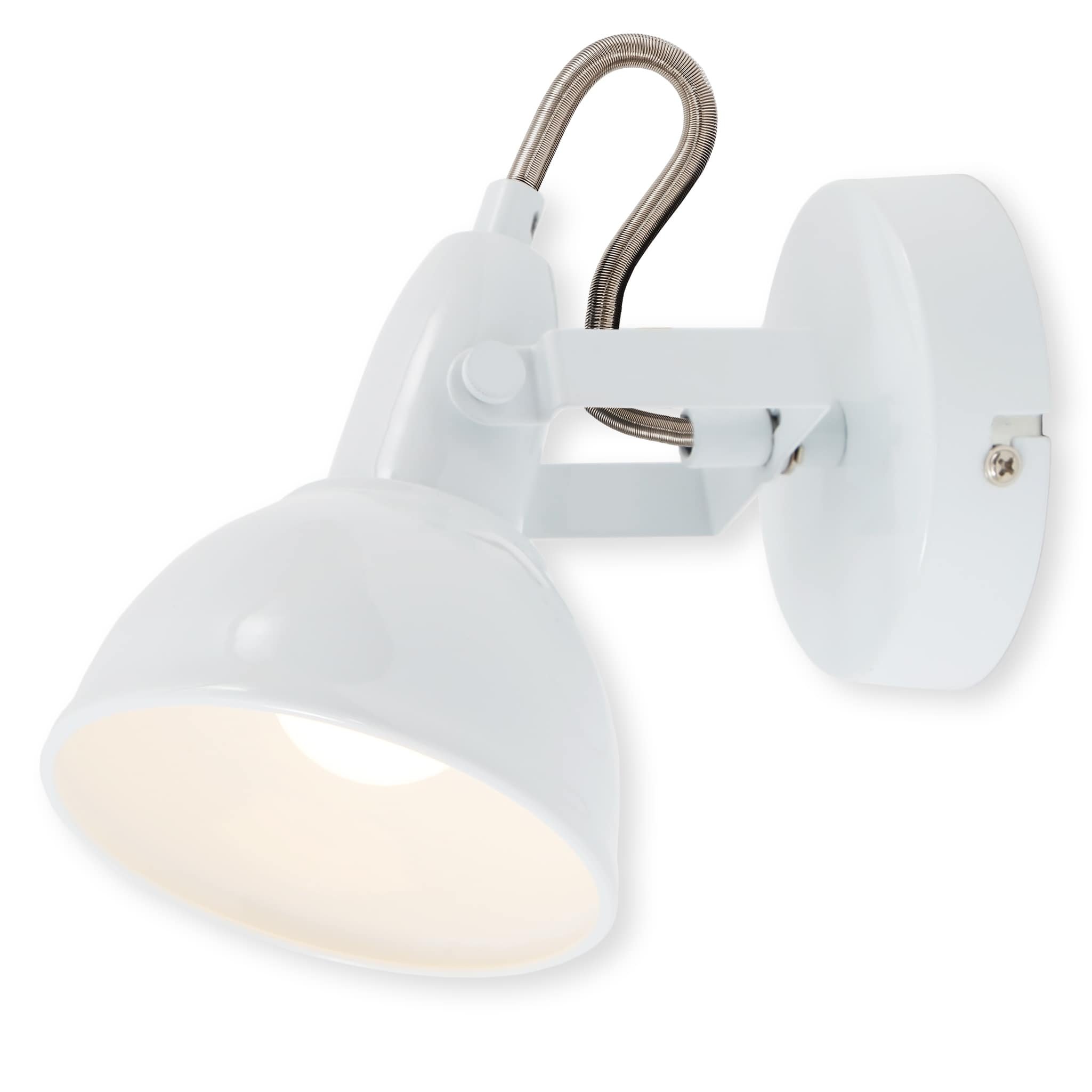 Levně BRILO 2049-016 Bodové svítidlo pr. 10 cm 1x E14 40W bílé - BRILO