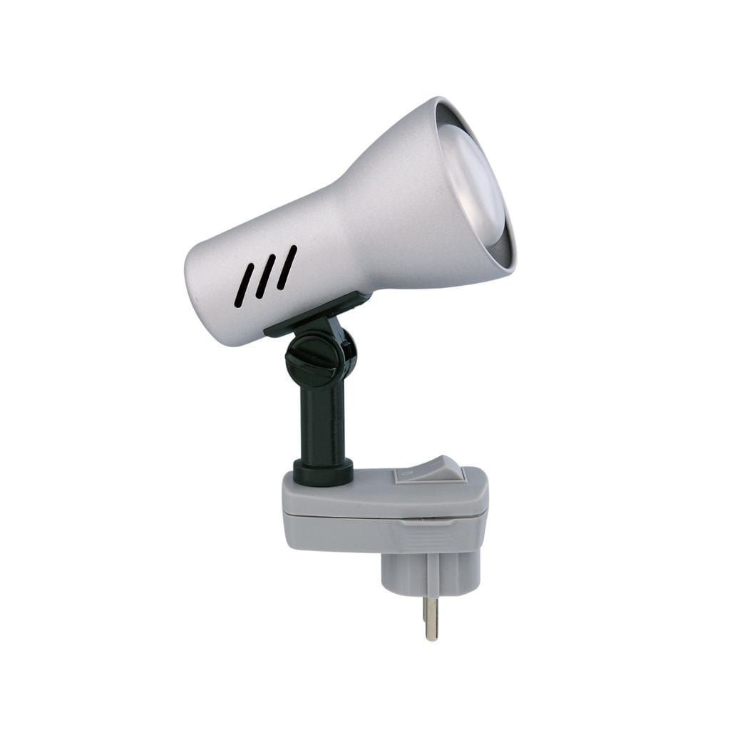 BRI 2763014P Svítidlo do zásuvky 10,5 cm 1x E14 25W titan (starý kód: BRI 2763-014P) - BRILONER