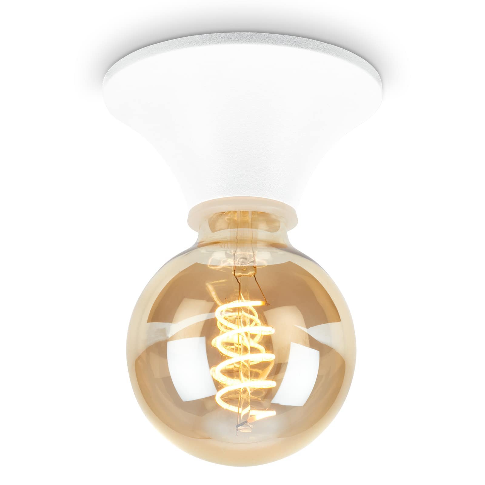 Levně BRILO 2114016 Stropní svítidlo 6 cm 1x E27 max. 10 W bílé - BRILO