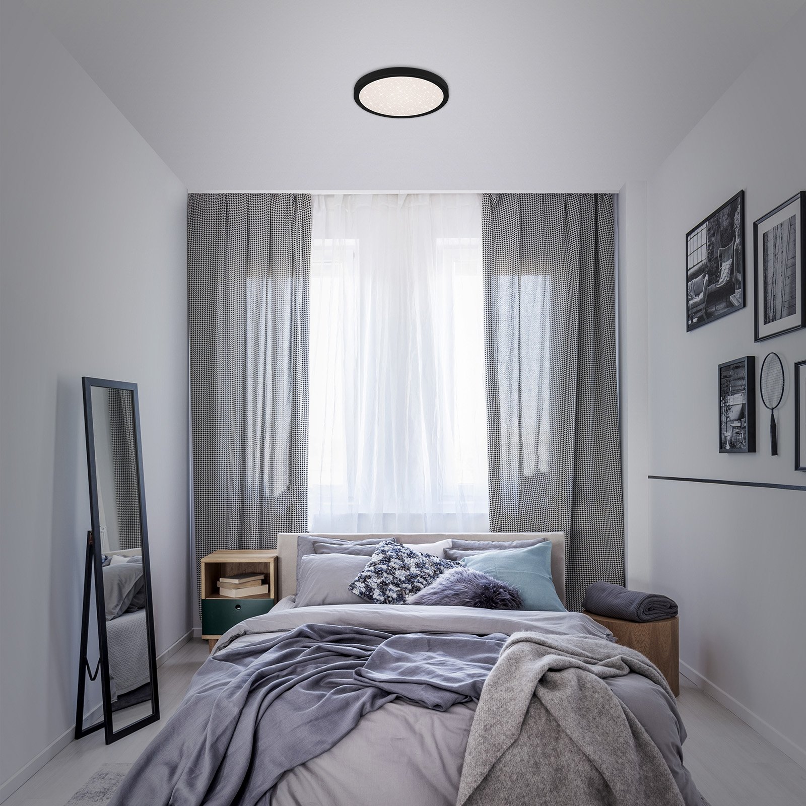 BRILO 3048-015 LED stropní svítidlo pr. 28 cm 18W 2000lm černá - BRILO (obrázek 3)