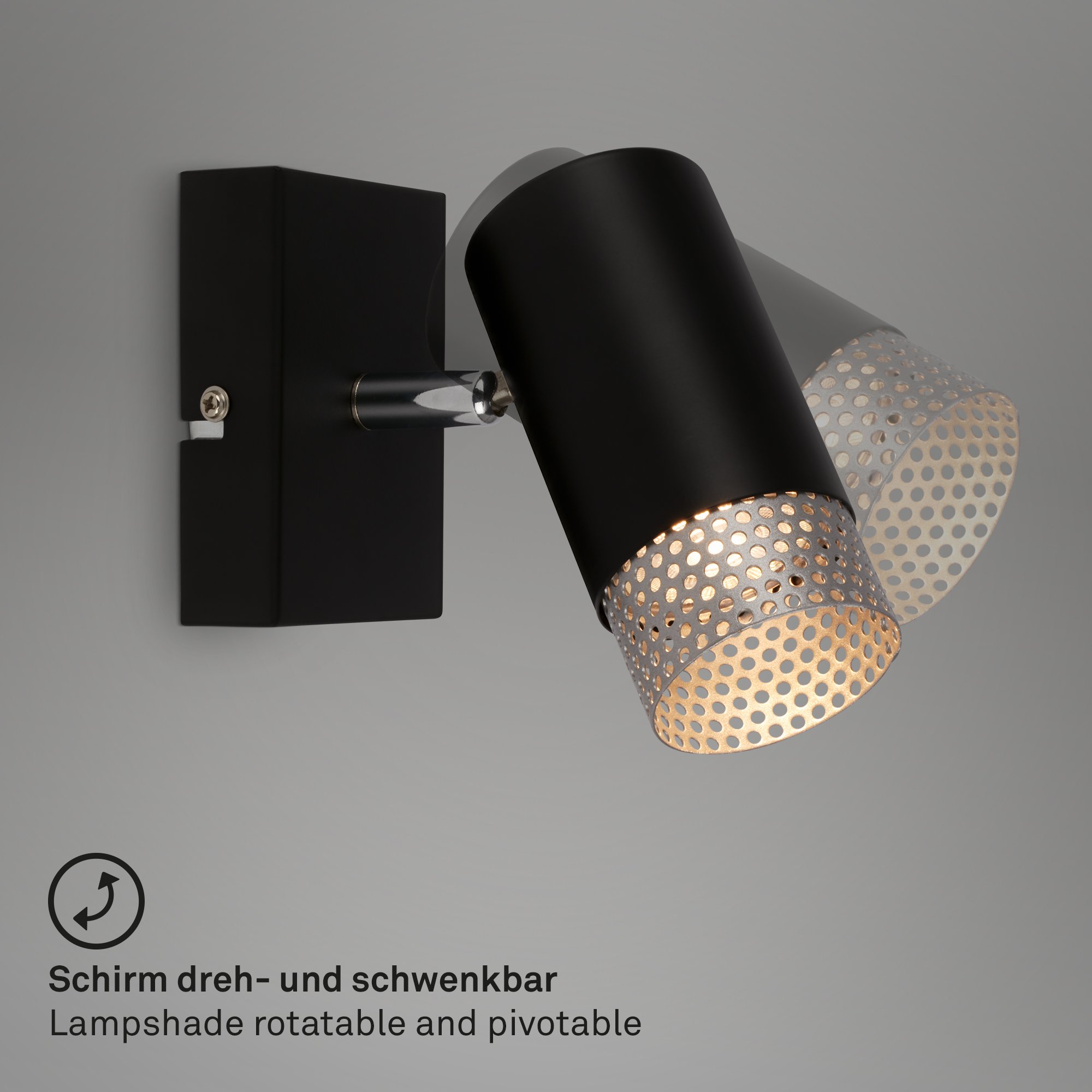 BRI 2142015 Spot, 14,5 cm, 1x GU10, max. 9W, černá - BRILONER (obrázek 3)
