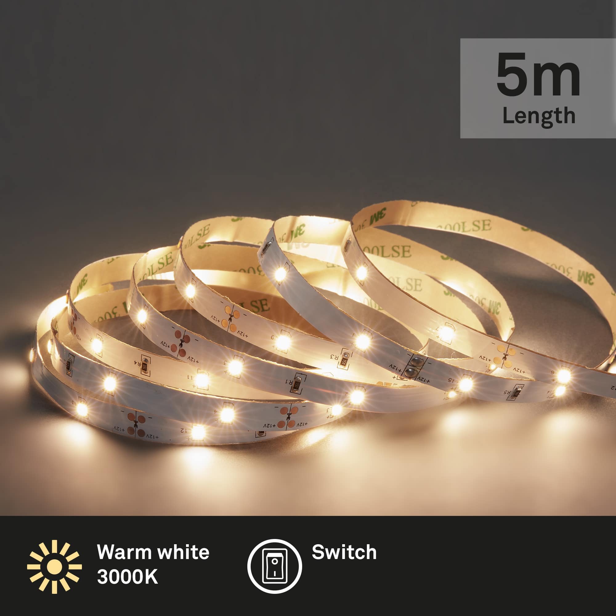 BRILO 2261-150P LED pásek 500 cm 16W 1080lm bílé - BRILO (obrázek 4)