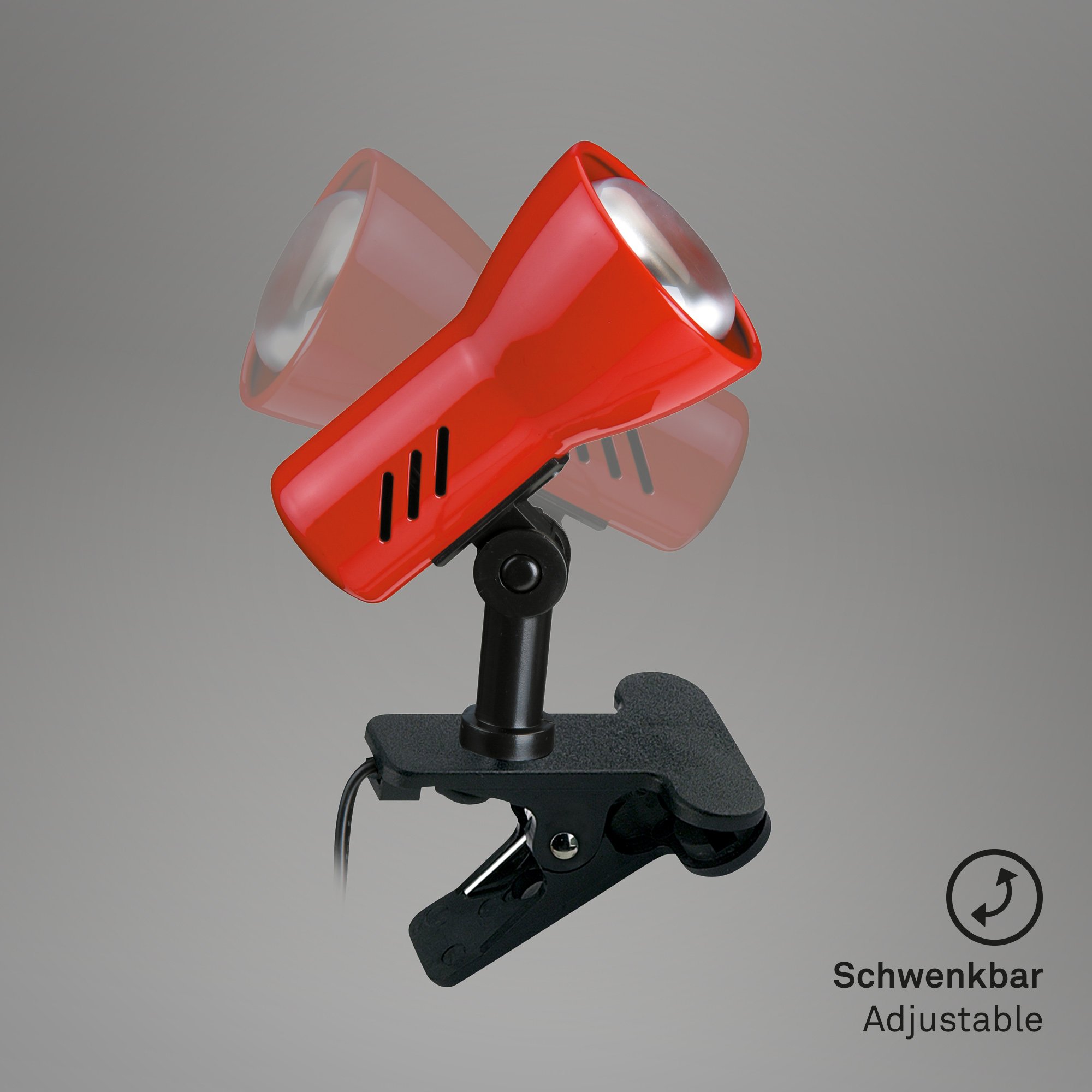 BRI 2794-012P Svítidlo se svorkou 11,5 cm 1x E14 40W červená - BRILONER (obrázek 3)