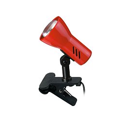 Obrázek pro produkt Svítidlo se svorkou 11,5 cm 1x E14 40W červená (starý kód: BRI 2794-012P) - BRILONER