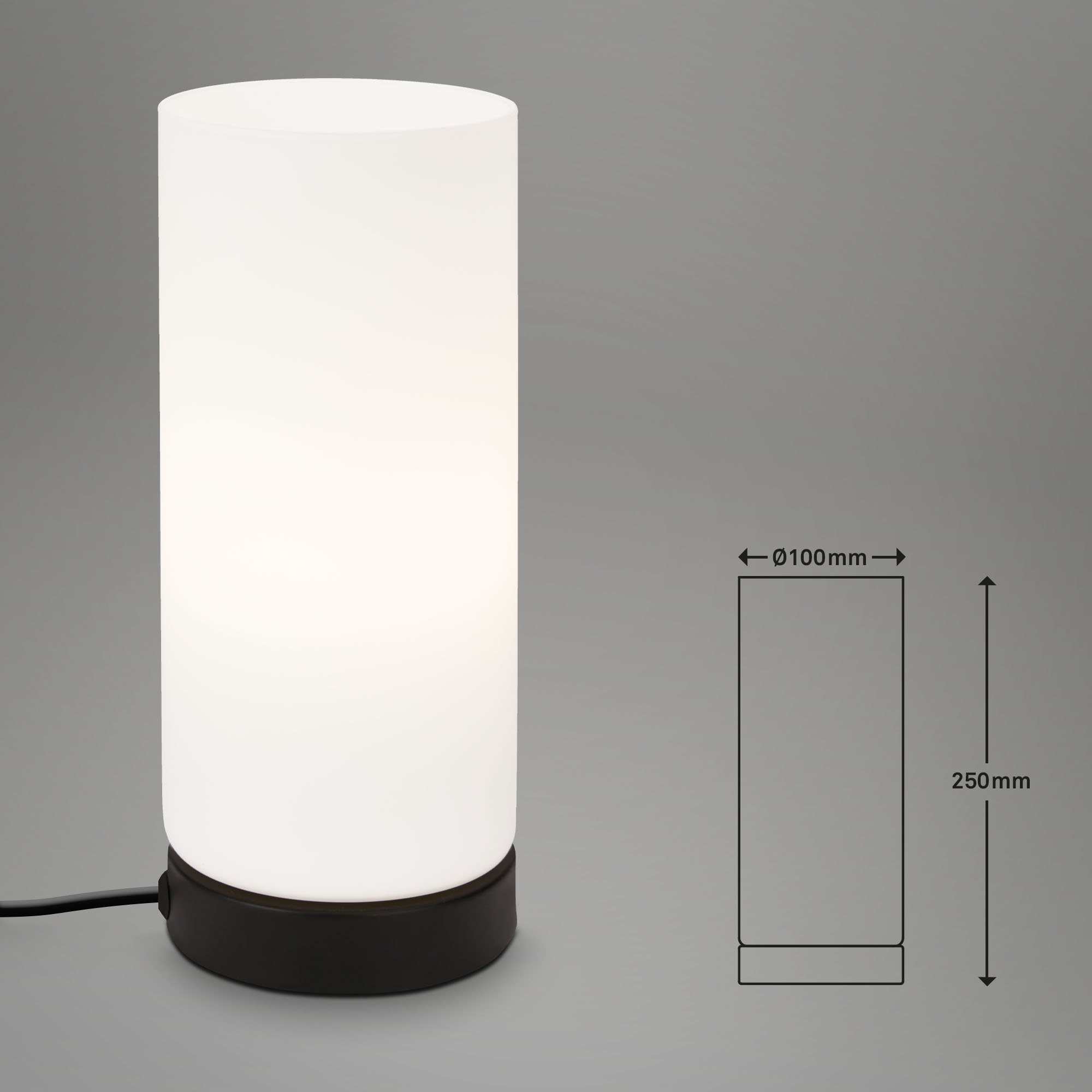 BRILO 7018-015 Stolní lampa, 25 cm, max. 25 W, černá - BRILO (obrázek 5)