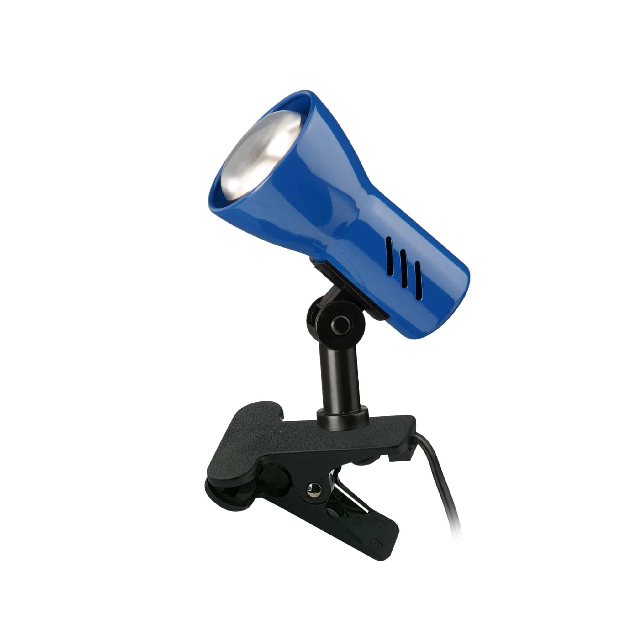BRI 2794-010P Svítidlo se svorkou 11,5 cm 1x E14 40W modrá - BRILONER