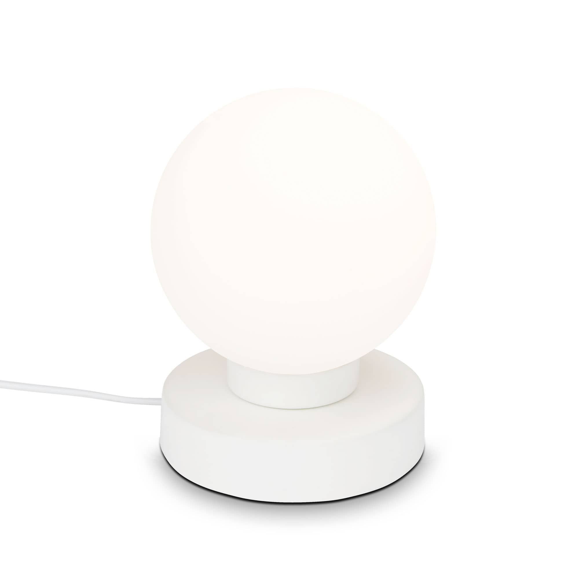 BRILO 7021-016 Stolní lampa, 15,7 cm, max. 25 W, bílé - BRILO