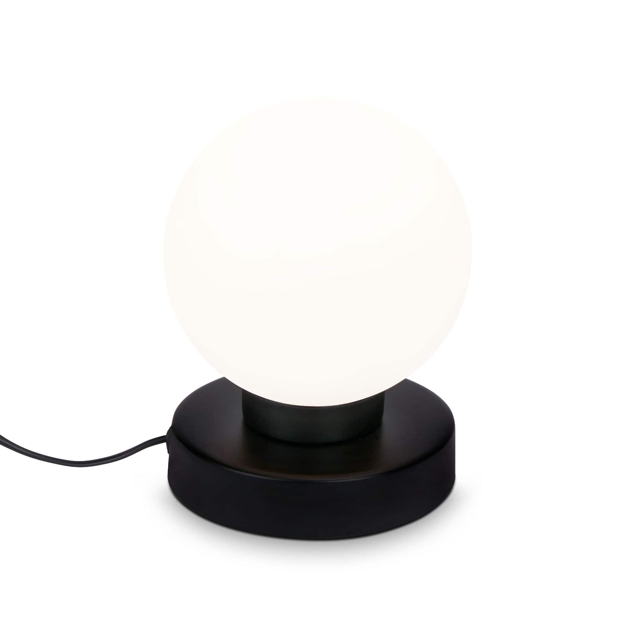 BRILO 7021-015 Stolní lampa, 15,7 cm, max. 25 W, černá - BRILO