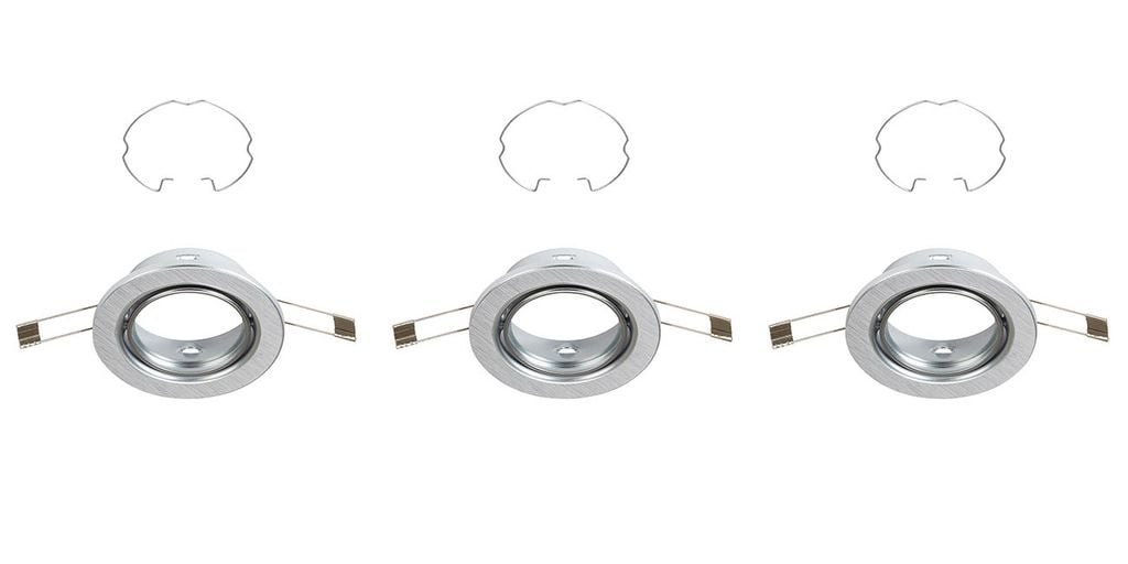 BRI 7110039 3ks sada vestavné svítidlo, pr. 8,6 cm, hliník (starý kód: BRI 7110-039) - BRILONER