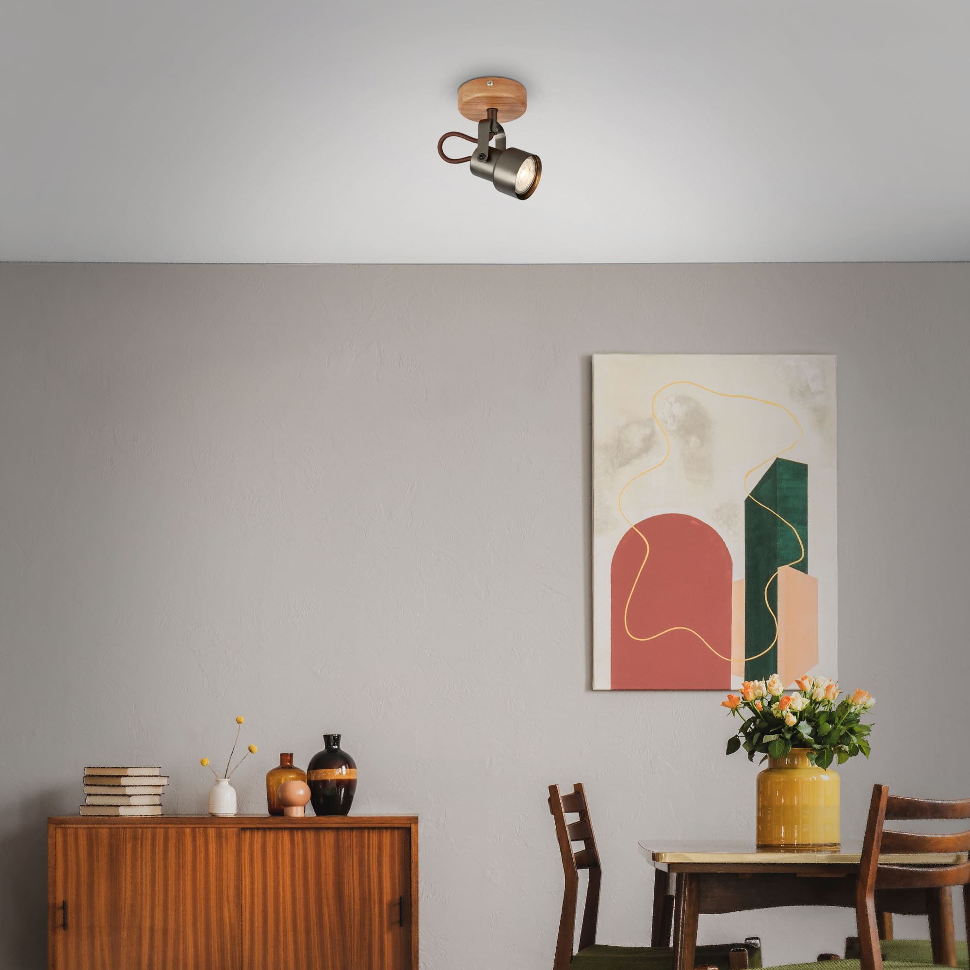 BRILO 2872-015 Bodové svítidlo pr. 9 cm 1xGU10 5W 460lm antická šedá - BRILO (obrázek 5)