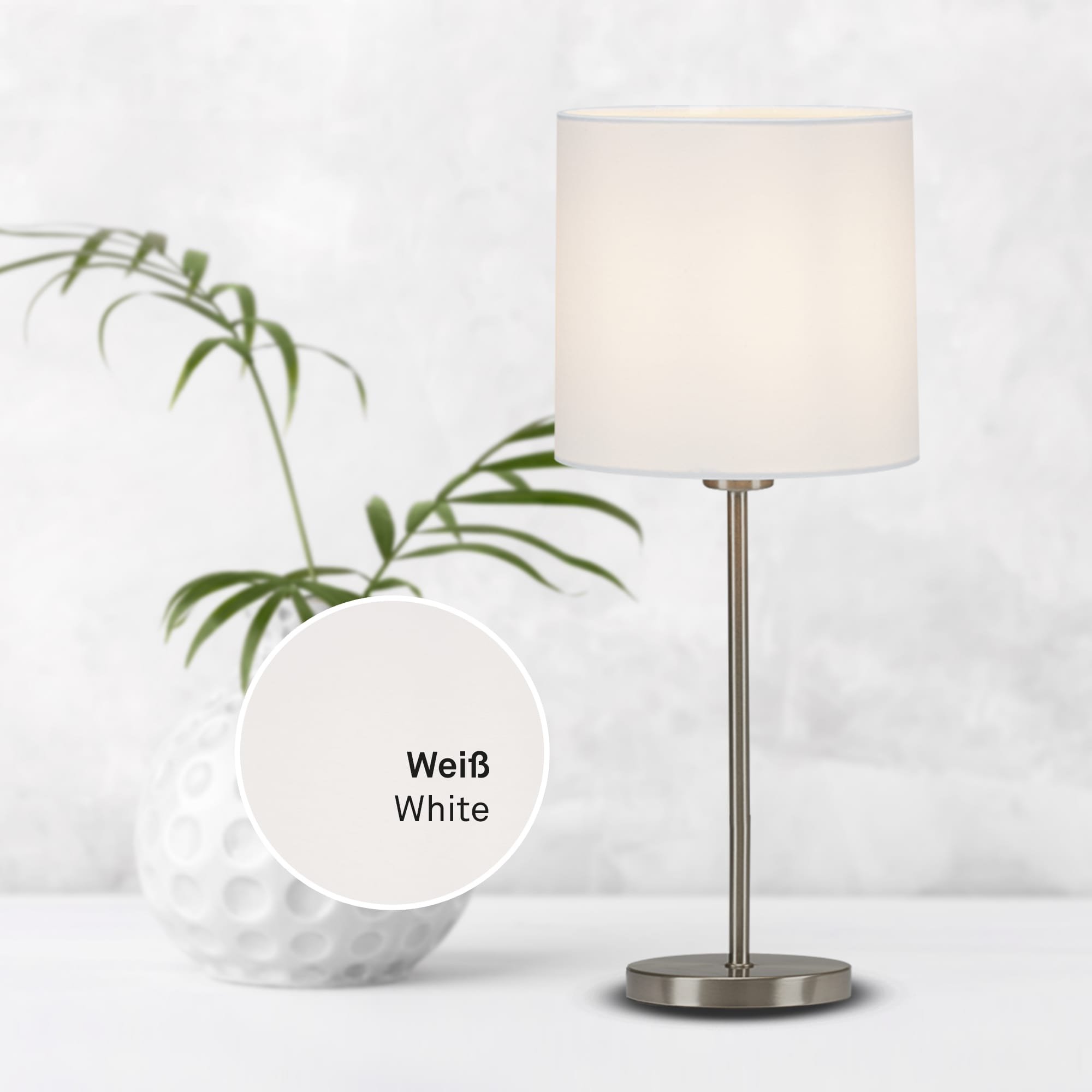 BRILO 7002-016 Stolní lampa, max. 25 W, 38,5 cm, bílé - BRILO (obrázek 3)