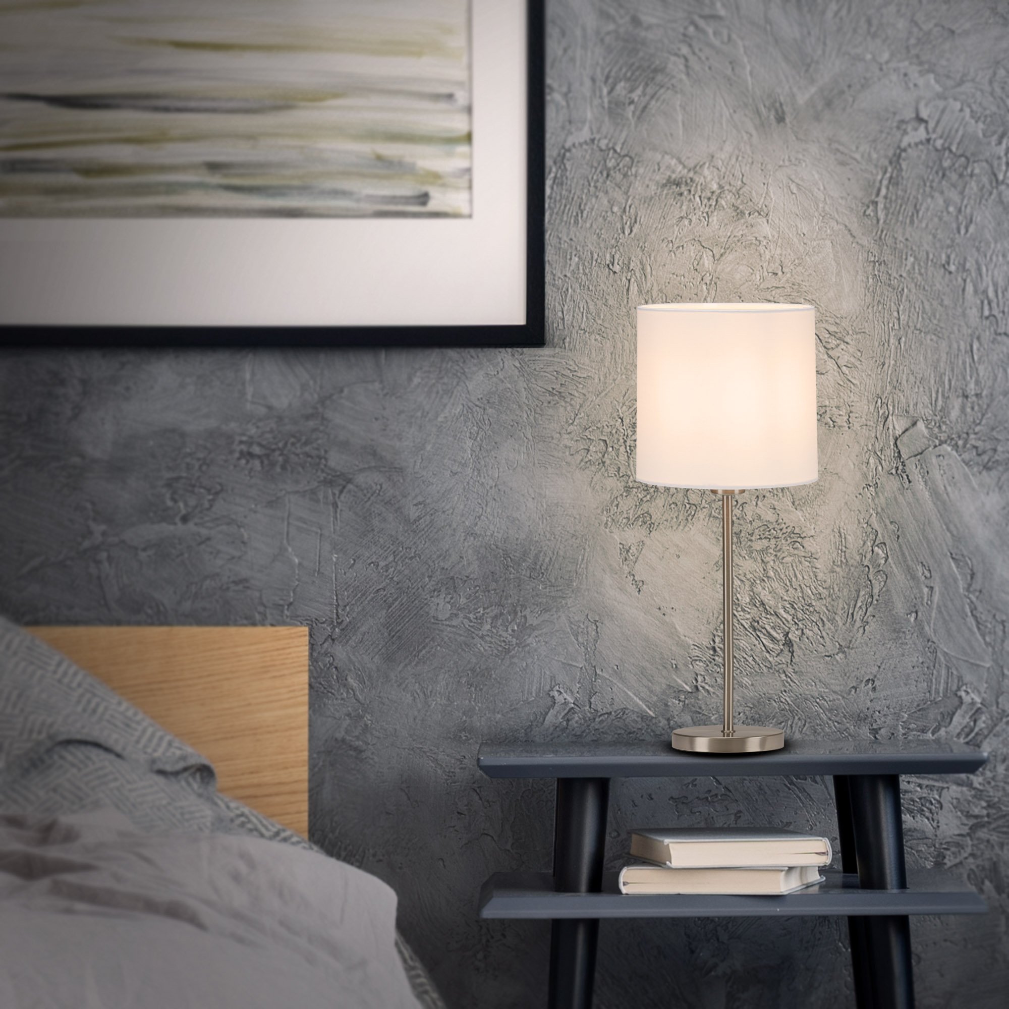 BRILO 7002-016 Stolní lampa, max. 25 W, 38,5 cm, bílé - BRILO (obrázek 4)