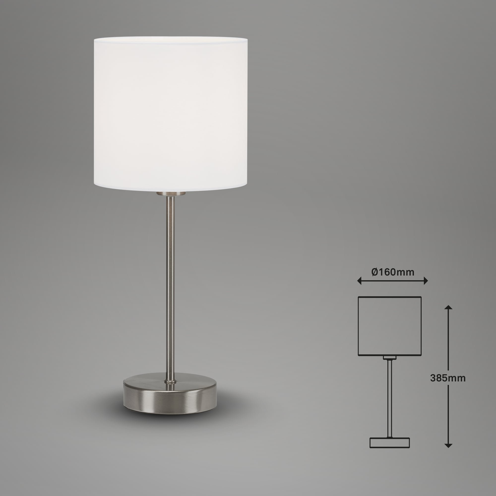BRILO 7002-016 Stolní lampa, max. 25 W, 38,5 cm, bílé - BRILO (obrázek 5)