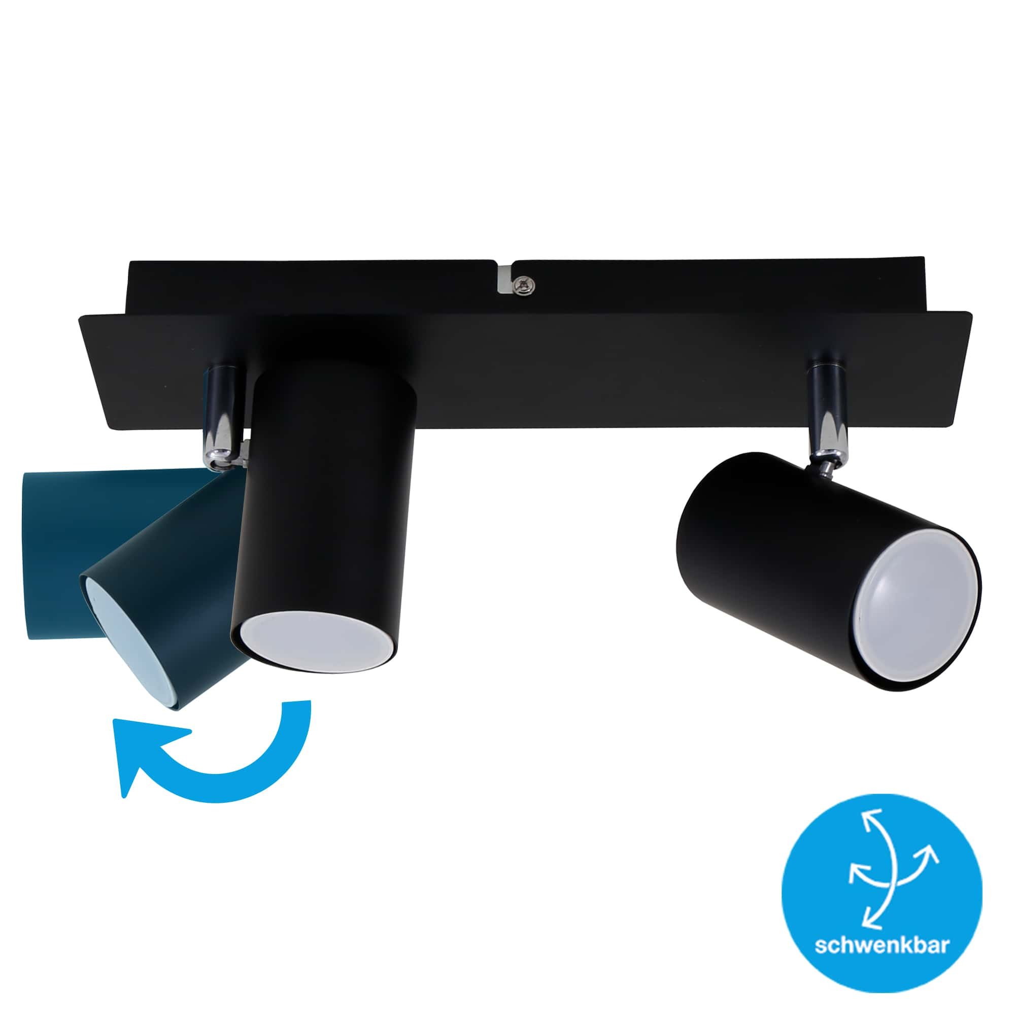 BRILO 2857-025 Bodové svítidlo 29 cm 2xGU10 40W černá - BRILO (obrázek 3)
