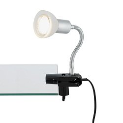 Obrázek pro produkt Flexibilní svítidlo se svorkou 34 cm 1xGU10 3W 250lm titan-bílé (starý kód: BRI 2989-016P) - BRILONER