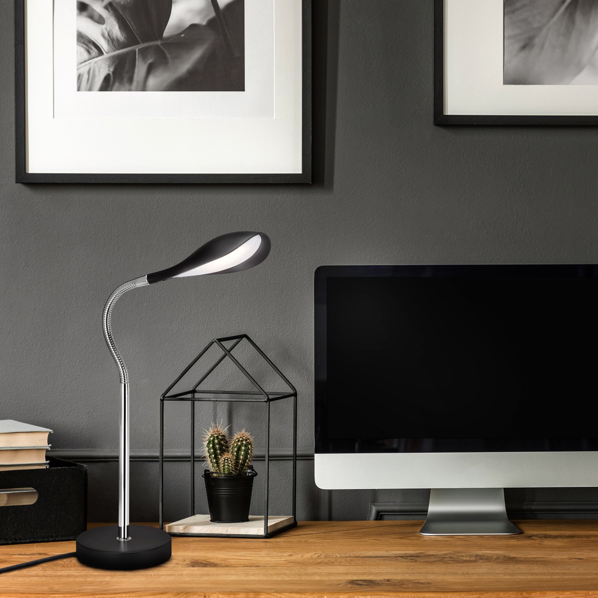 BRILO 7505-015 LED stolní lampa, 40 cm, 4,5 W, černá - BRILO (obrázek 4)