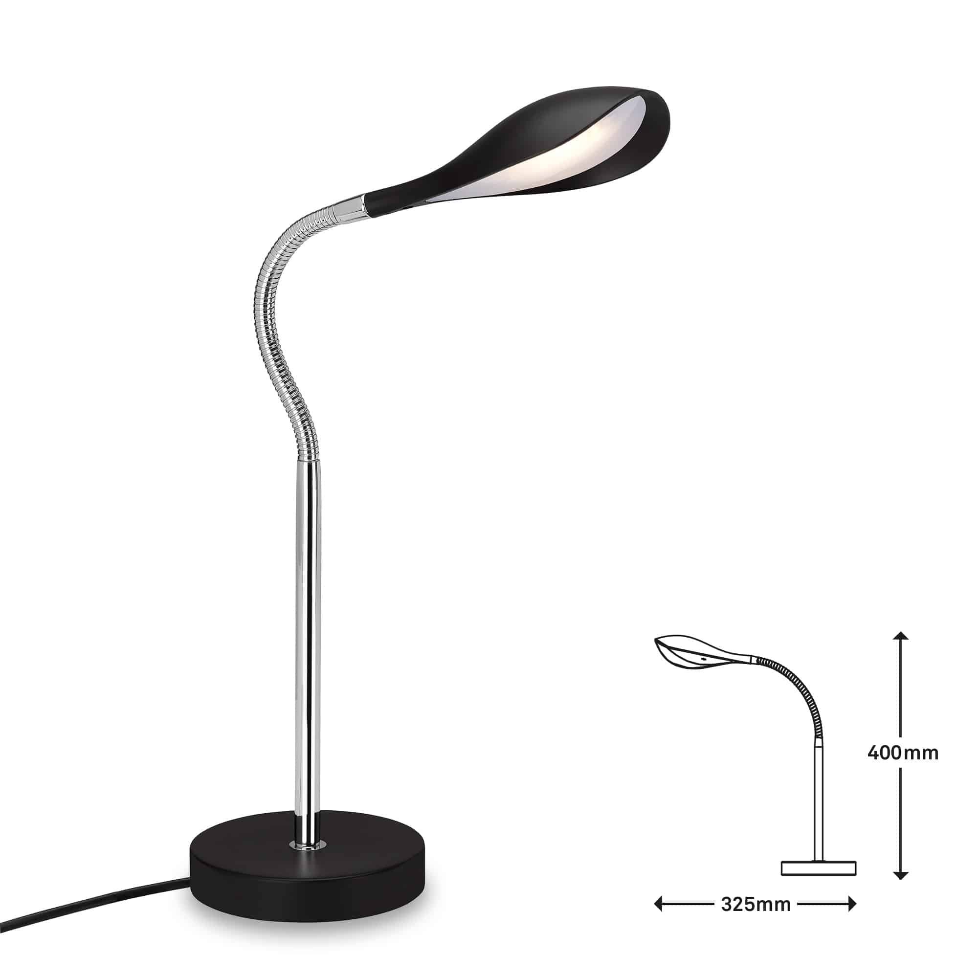 BRILO 7505-015 LED stolní lampa, 40 cm, 4,5 W, černá - BRILO (obrázek 5)