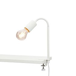 Obrázek pro produkt Svítidlo se svorkou pr. 1x E27 10W bílé (starý kód: BRI 2600-016) - BRILONER