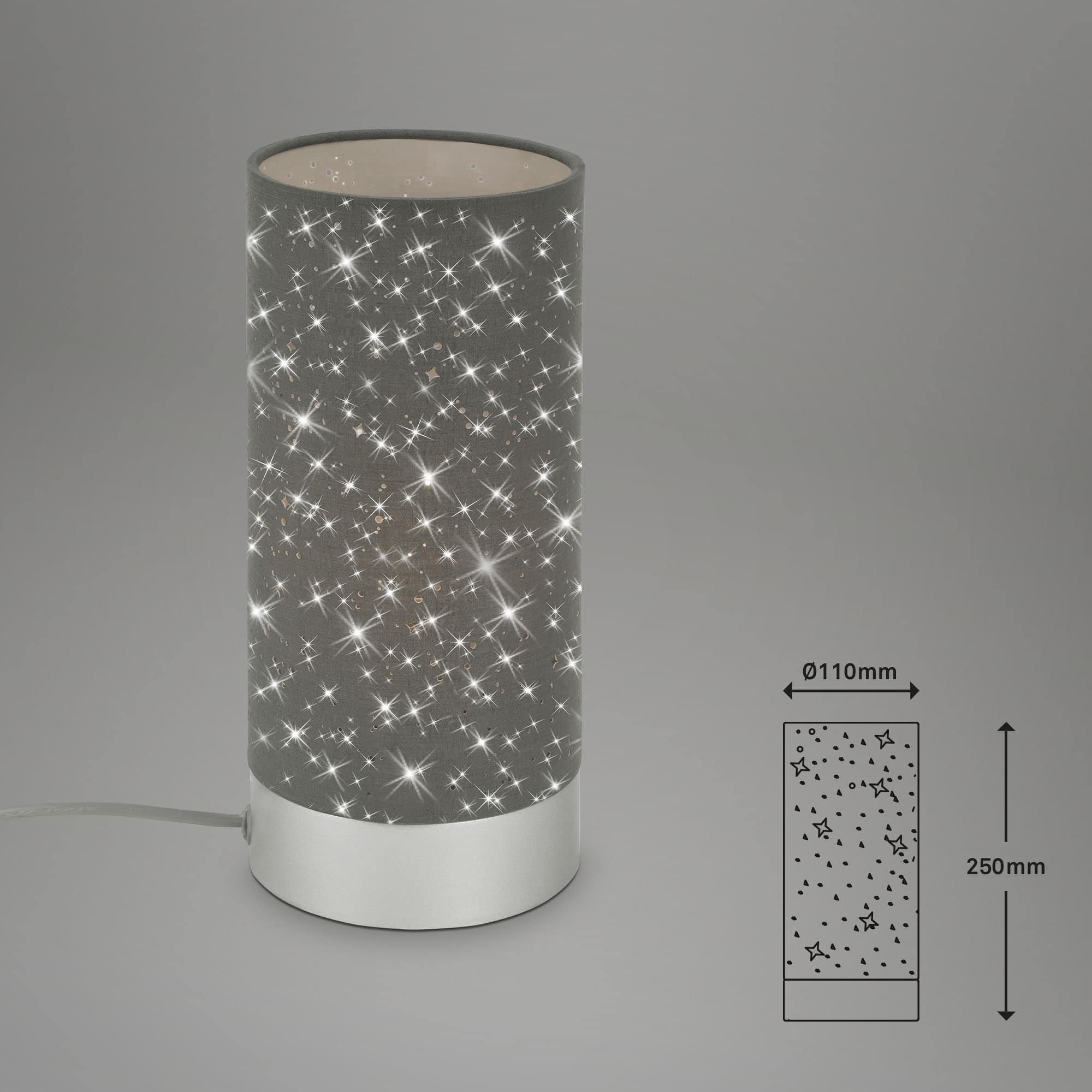 BRILO 7028-014 Hvězdné nebe stolní lampa, pr. 11 cm, max. 25 W, šedá - BRILO (obrázek 7)