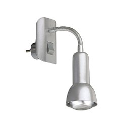 Obrázek pro produkt Flexibilní svítidlo do zásuvky 22 cm 1x E14 25W titan (starý kód: BRI 2739-014P) - BRILONER