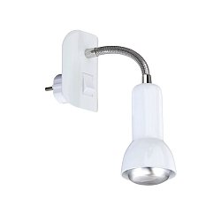 Obrázek pro produkt Flexibilní svítidlo do zásuvky 22 cm 1x E14 25W bílé (starý kód: BRI 2739-016P) - BRILONER