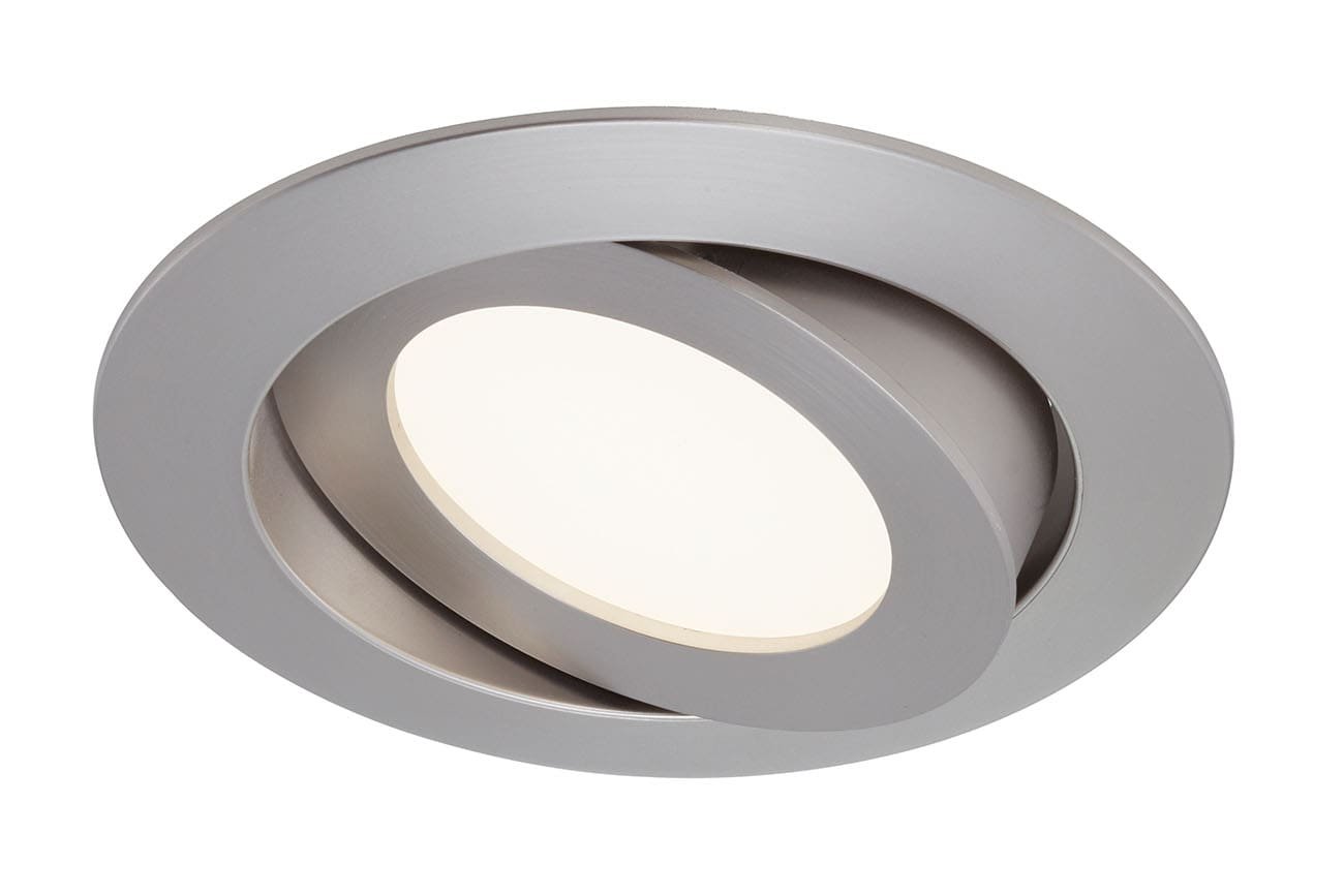 BRI 7283-012 LED vestavné svítidlo, pr. 10,6 cm, 6 W, matný nikl - BRILONER
