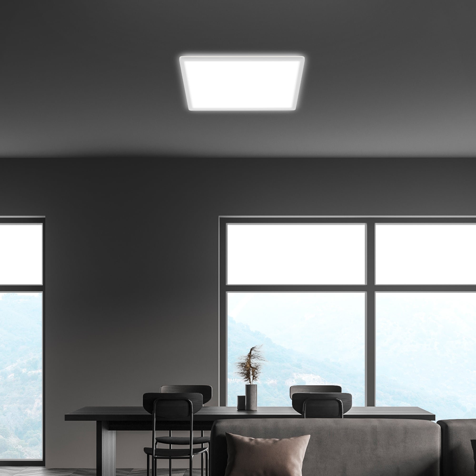 BRILO 7156-416 Slim svítidlo LED panel, 29,3 cm, 2400 lm, 18 W, bílé - BRILO (obrázek 4)