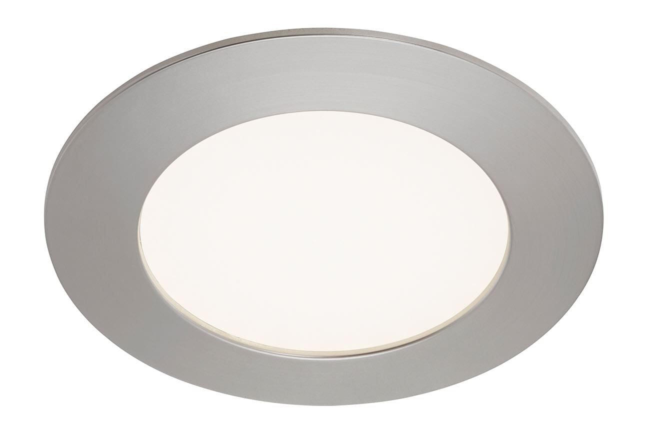 Levně BRI 7284-012 LED vestavné svítidlo, pr. 12 cm, 7 W, matný nikl - BRILONER