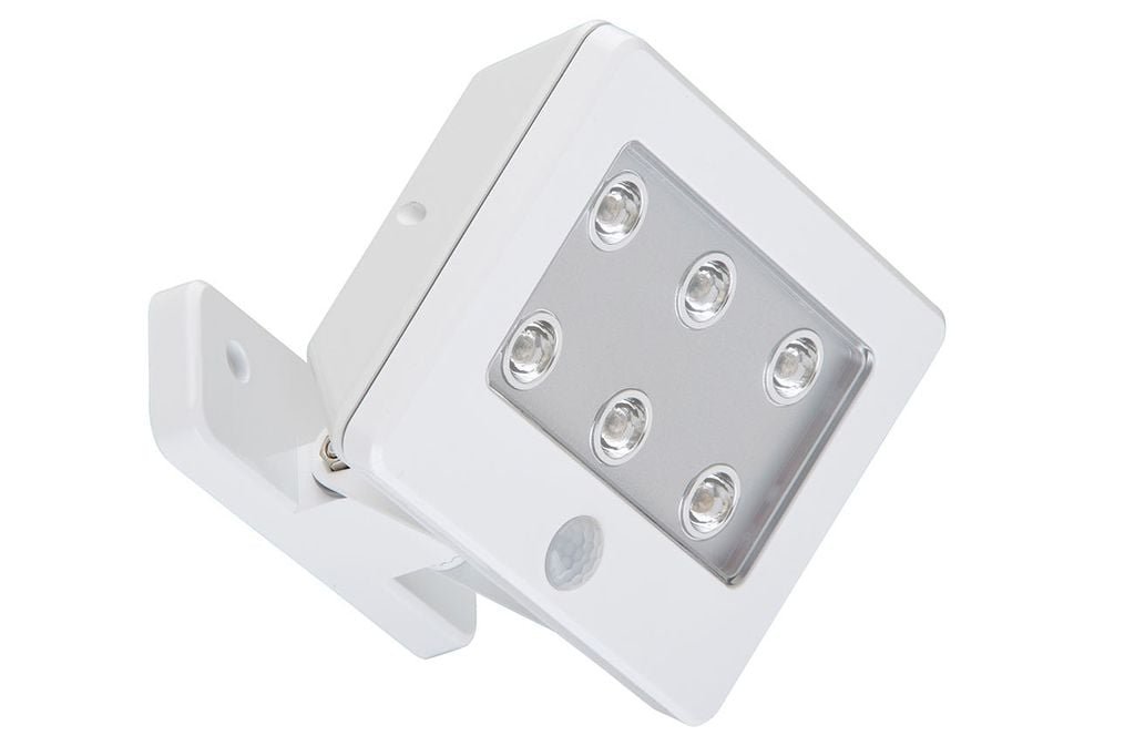 BRI 2276-066 LED venkovní svítidlo s čidlem 12 cm 6x0,06W 7lm bílé - BRILONER