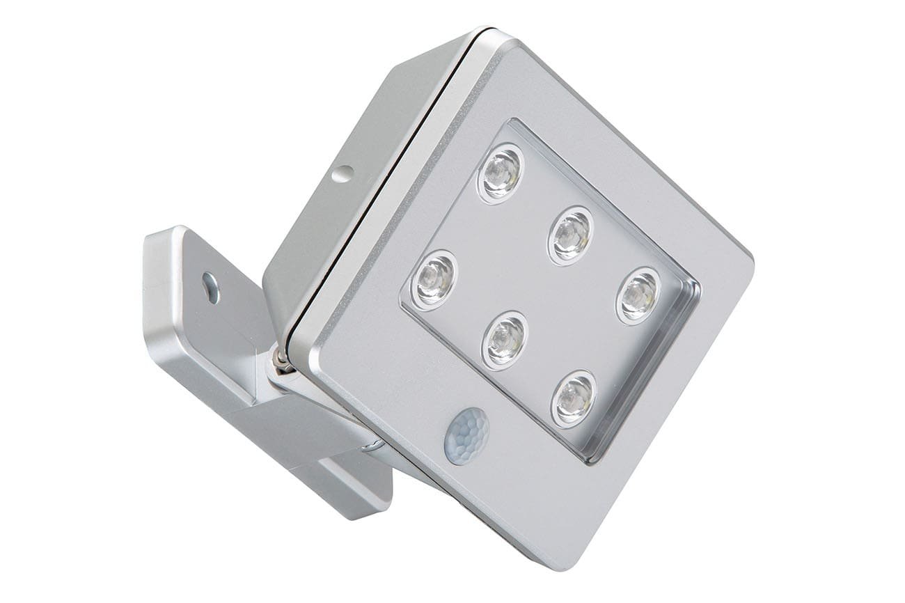 BRI 2276-061 LED venkovní svítidlo s čidlem 12 cm 6x0,06W 7lm titan - BRILONER