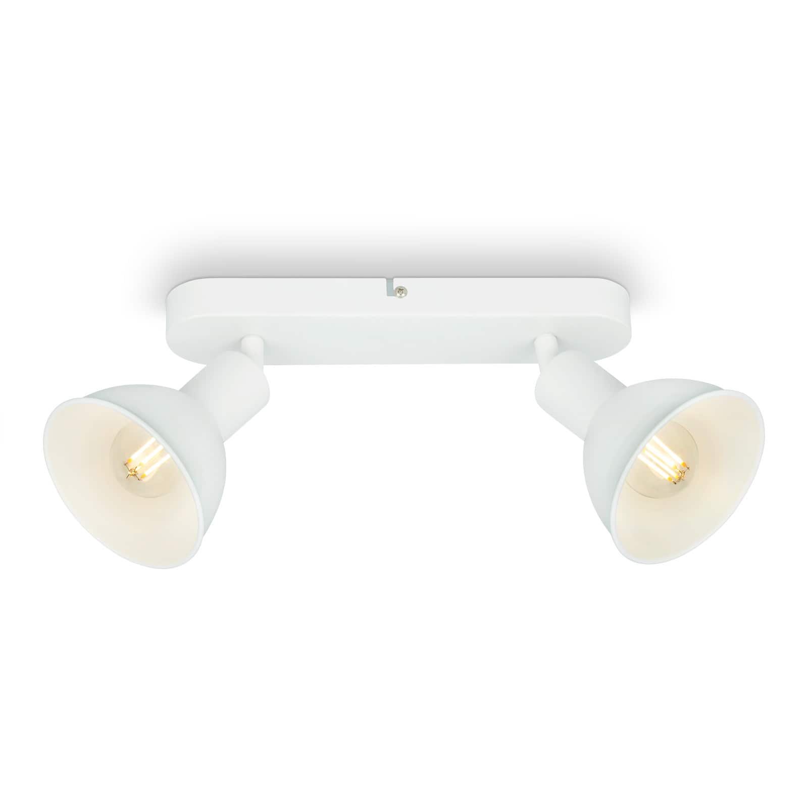 Levně BRILO 2674-026 Bodové svítidlo 27 cm 2x E14 max. 25W bílé - BRILO