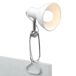 Obrázek pro produkt Svítidlo se svorkou 30,5 cm 1x E14 8W bílé (starý kód: BRI 2790-016) - BRILONER