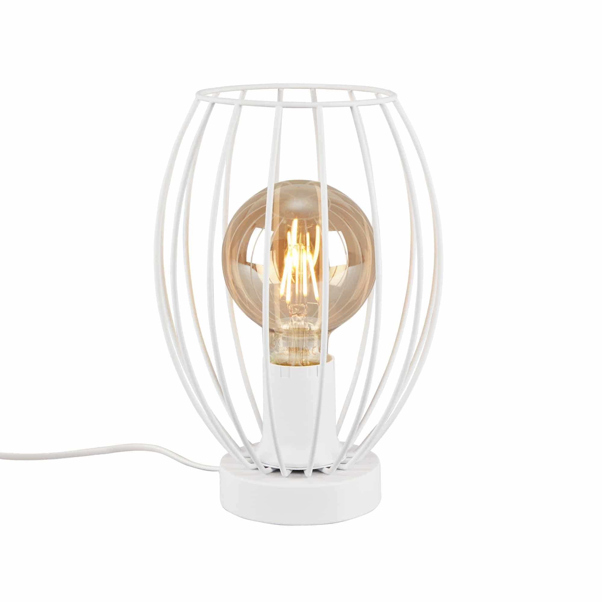 BRILO 7026-016 Stolní lampa, 25,6 cm, max. 25 W, bílé - BRILO