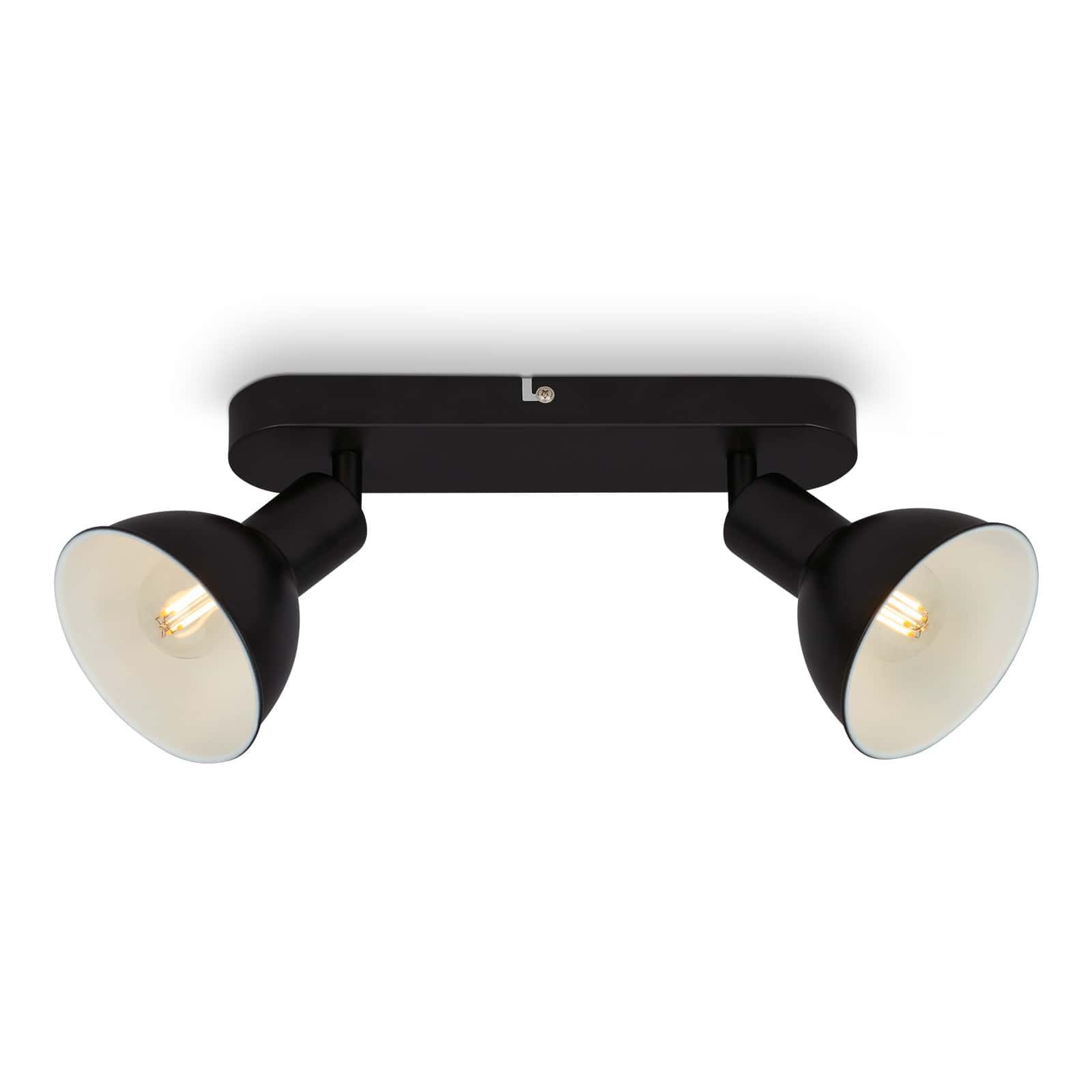 BRILO 2674-025 Bodové svítidlo 27 cm 2x E14 max. 25W černá - BRILO