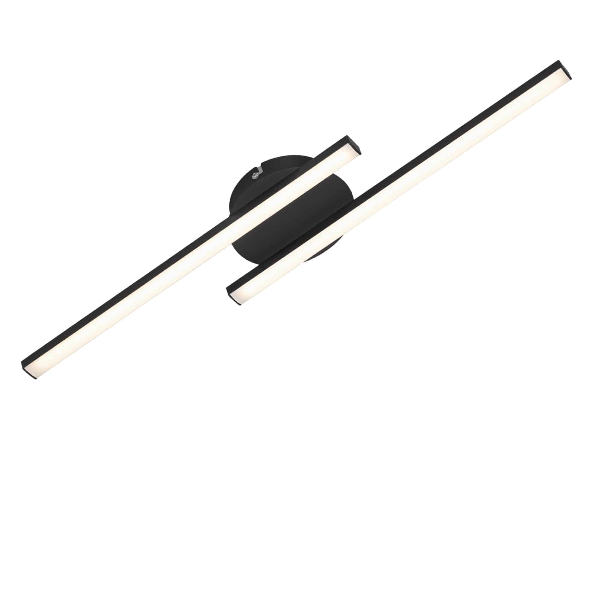 BRILO 3448-015 LED nástěnné a stropní svítidlo, 55,5 cm, 12 W, černá - BRILO