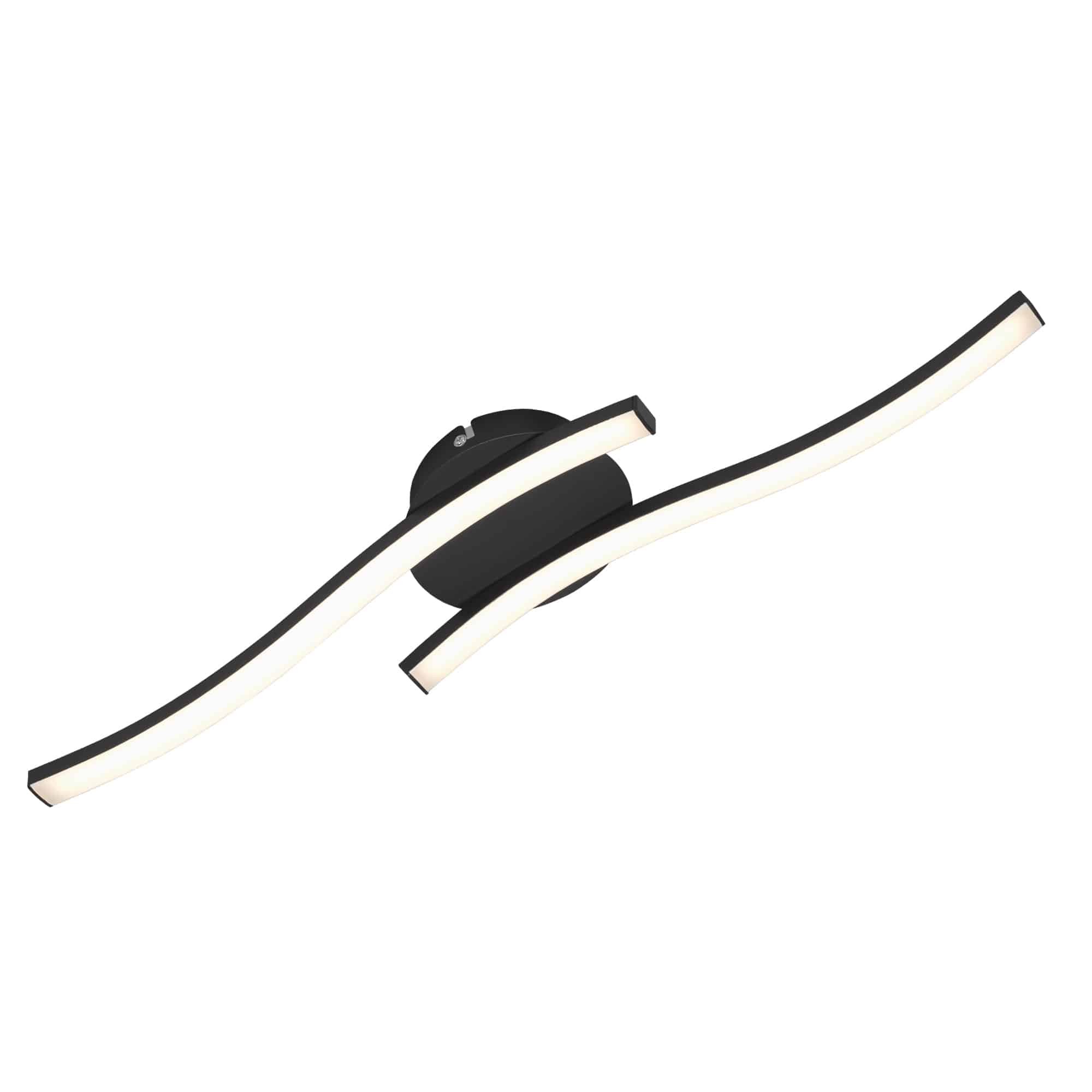 BRILO 3449-015 LED nástěnné a stropní svítidlo, 55,5 cm, 12 W, černá - BRILO