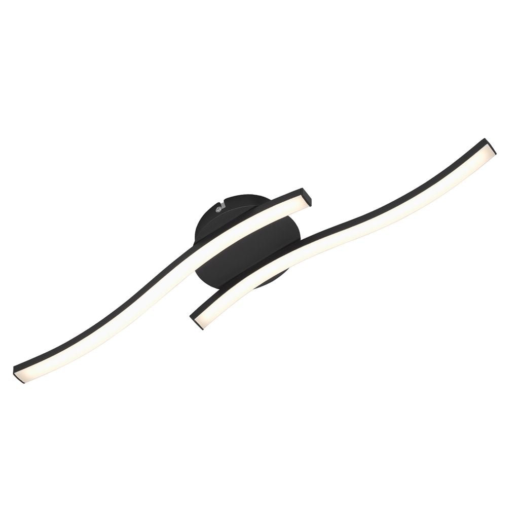 BRILO 3449-015 LED nástěnné a stropní svítidlo, 55,5 cm, 12 W, černá - BRILO
