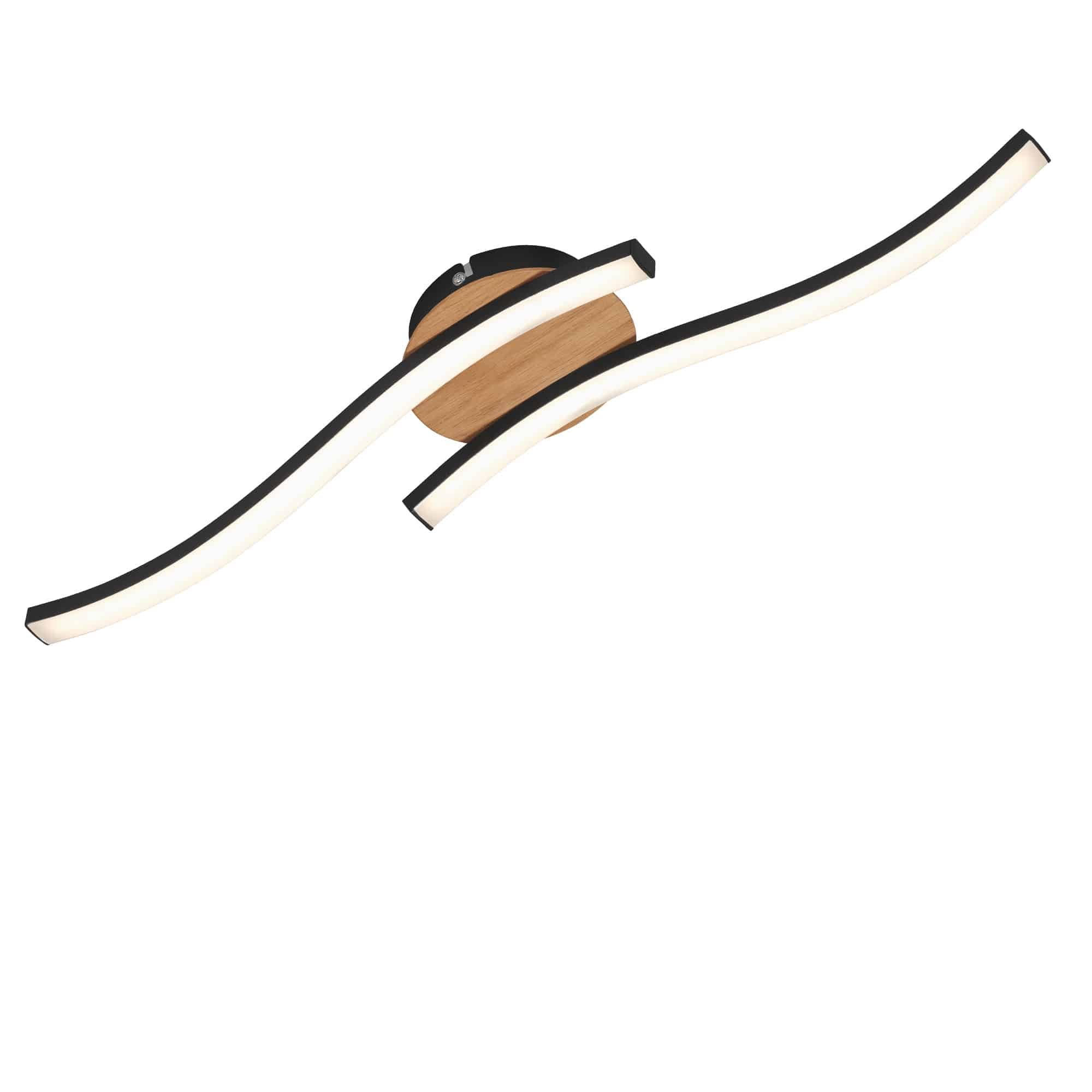 BRILO 3449-014 LED nástěnné a stropní svítidlo, 55,5 cm, 12 W, černá - BRILO