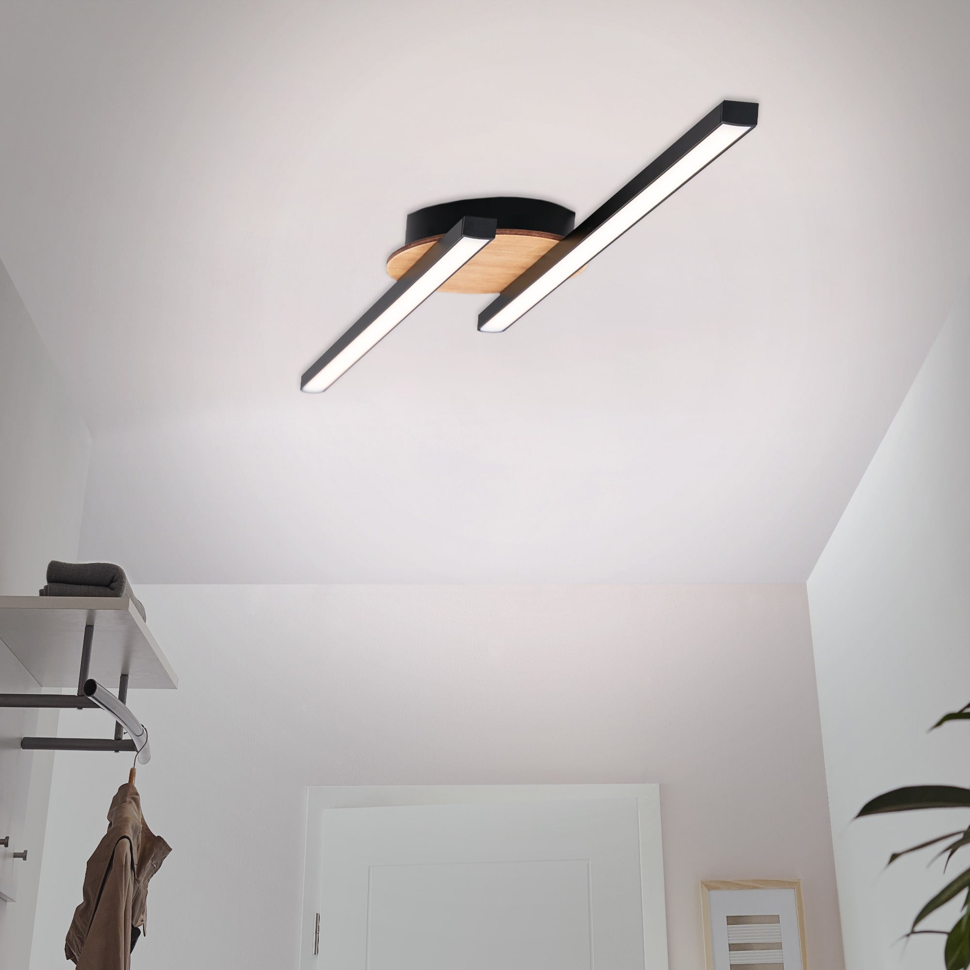BRILO 3448-014 LED nástěnné a stropní svítidlo, 55,5 cm, 12 W, černá - BRILO (obrázek 3)