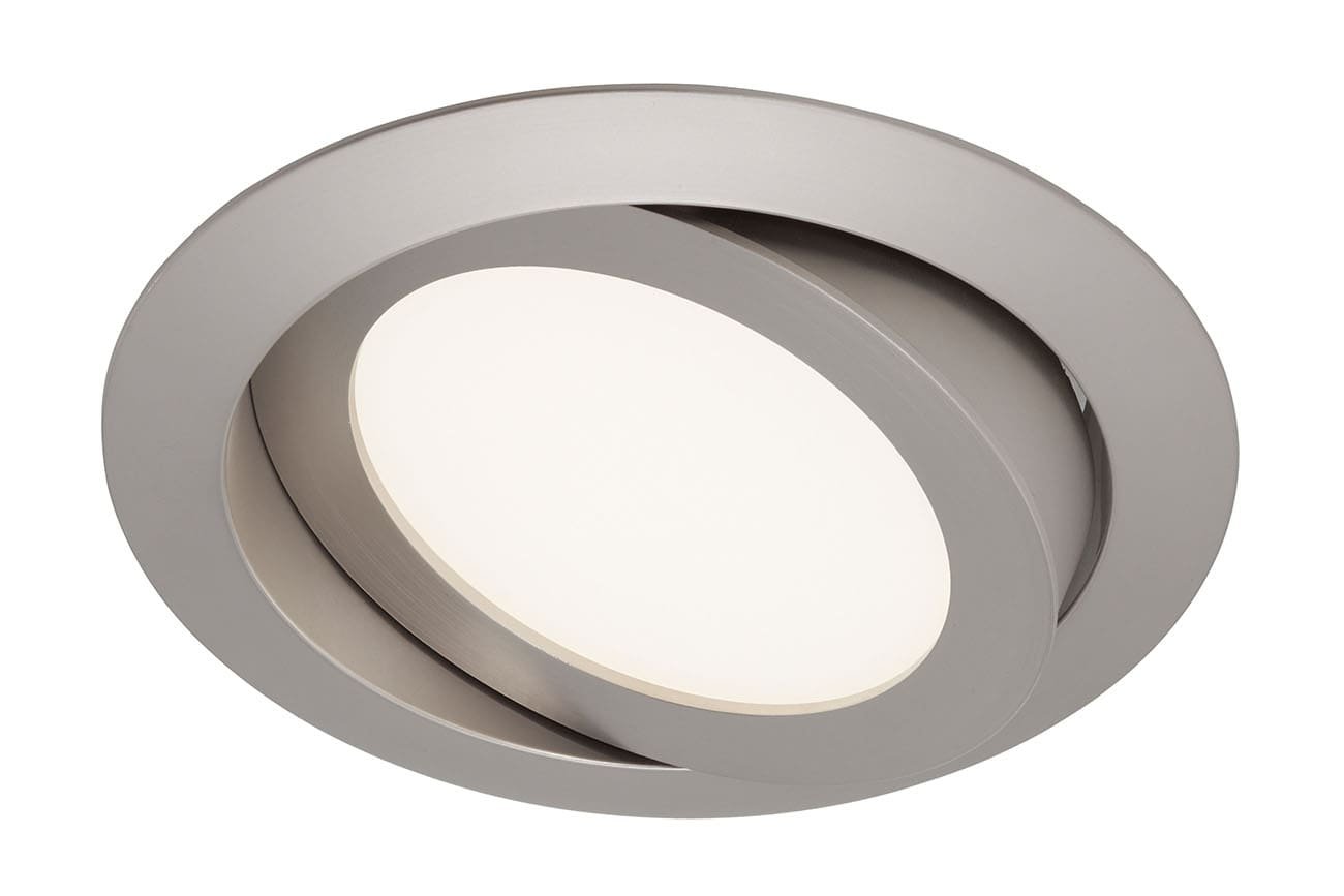 BRI 7285-012 LED vestavné svítidlo, pr. 14 cm, 6,4 W, matný nikl - BRILONER