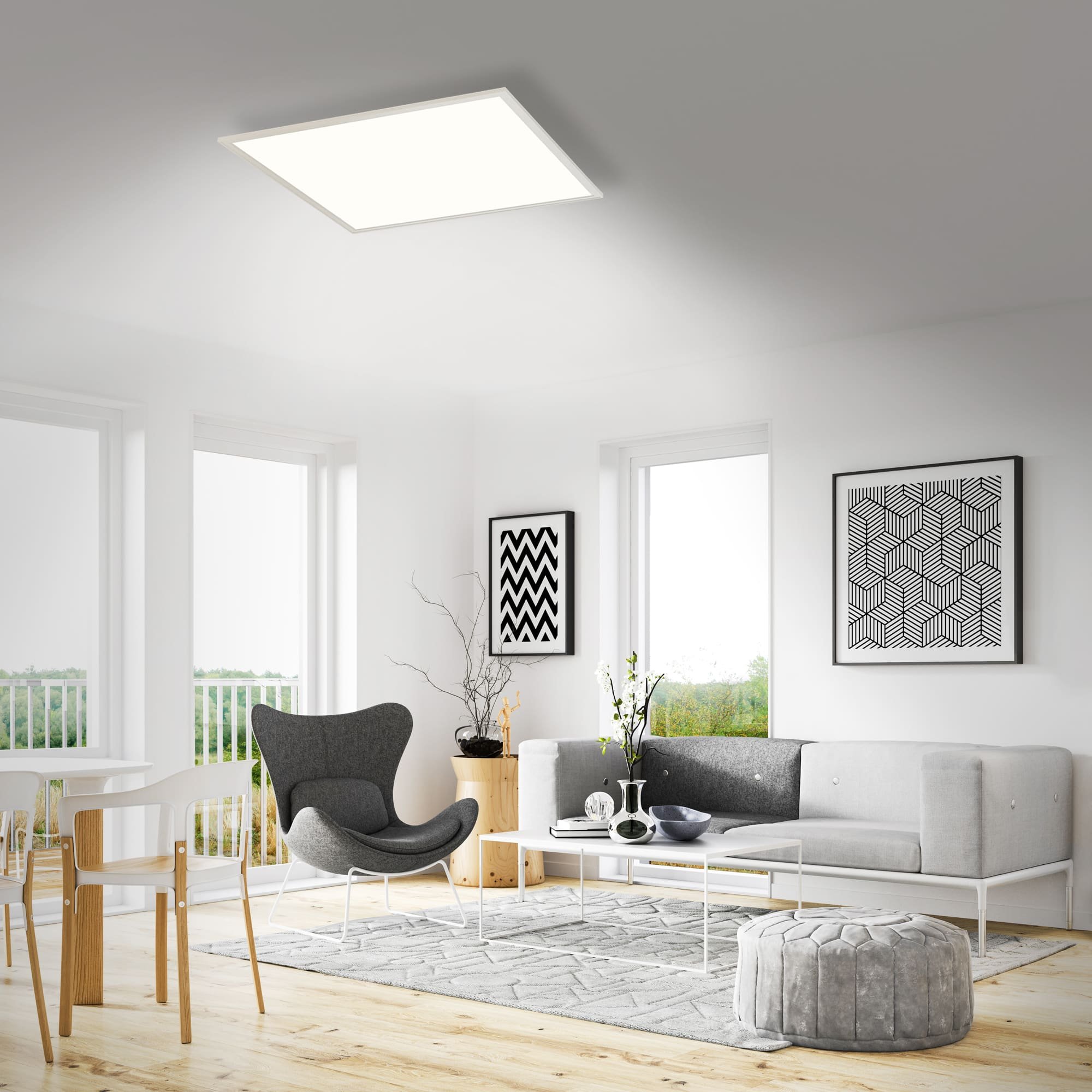BRILO 7191-016 Svítidlo LED panel, 29,5 cm, 1300 lm, 12 W, bílé - BRILO (obrázek 4)