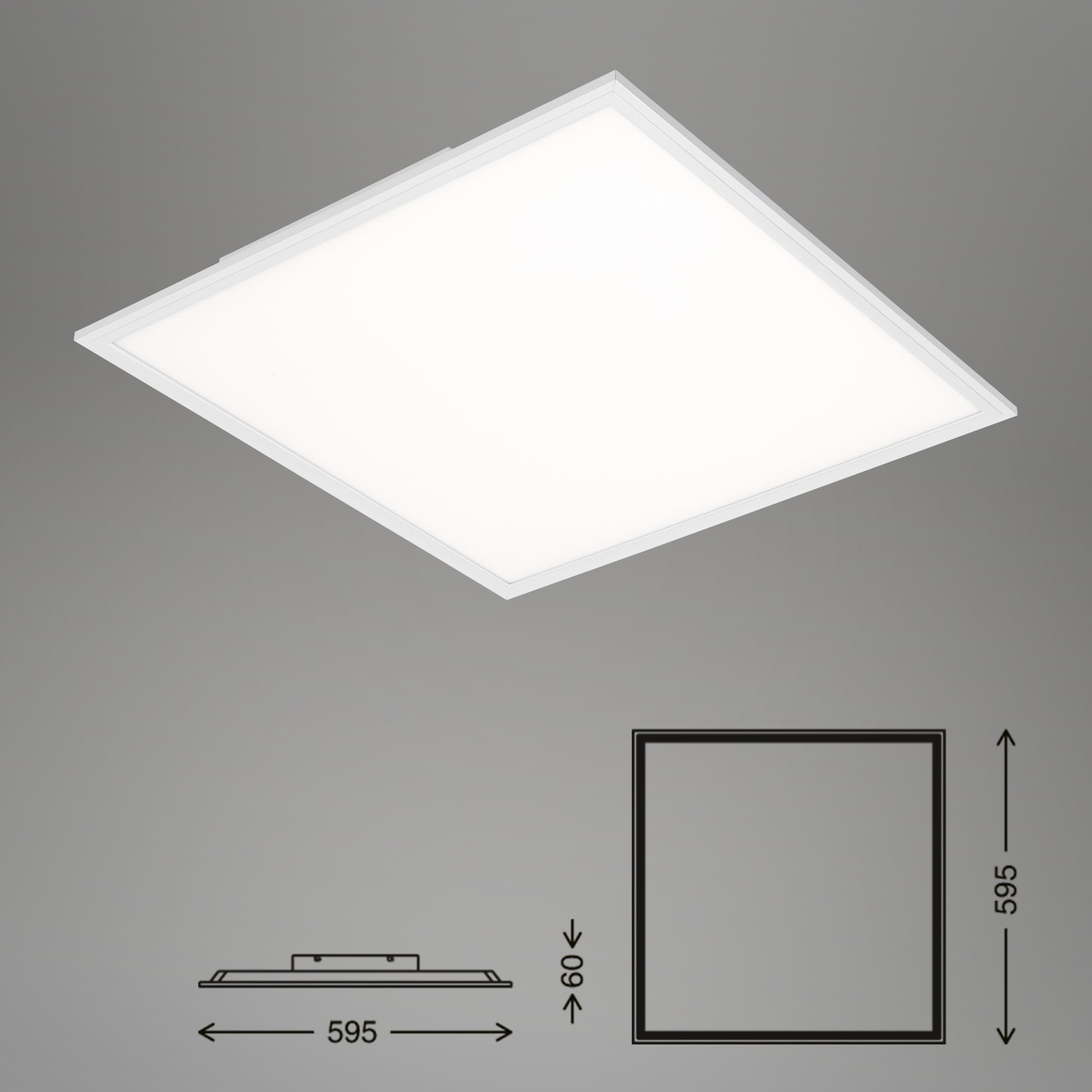 BRILO 7191-016 Svítidlo LED panel, 29,5 cm, 1300 lm, 12 W, bílé - BRILO (obrázek 6)