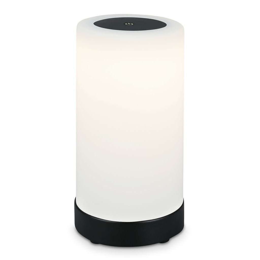 BRILO 7448-015 LED bateriové stolní svítidlo pr.12,5 cm, LED modul, 3W, 350 lm, černá - BRILO