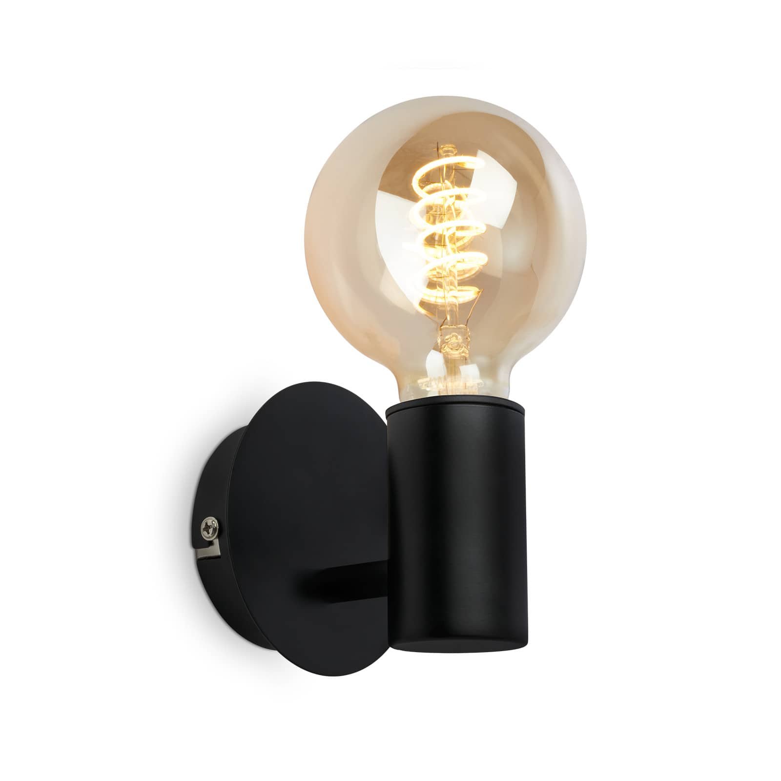 BRILO 2115015 Nástěnné svítidlo 10 cm 1x E27 max. 10 W černá - BRILO (obrázek 3)